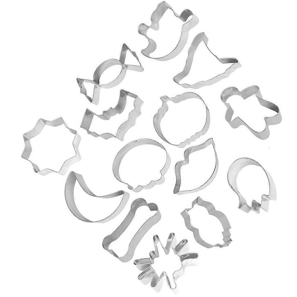 Silver Cookie Molds Biscuit Cutters for Home Use 10Pcs