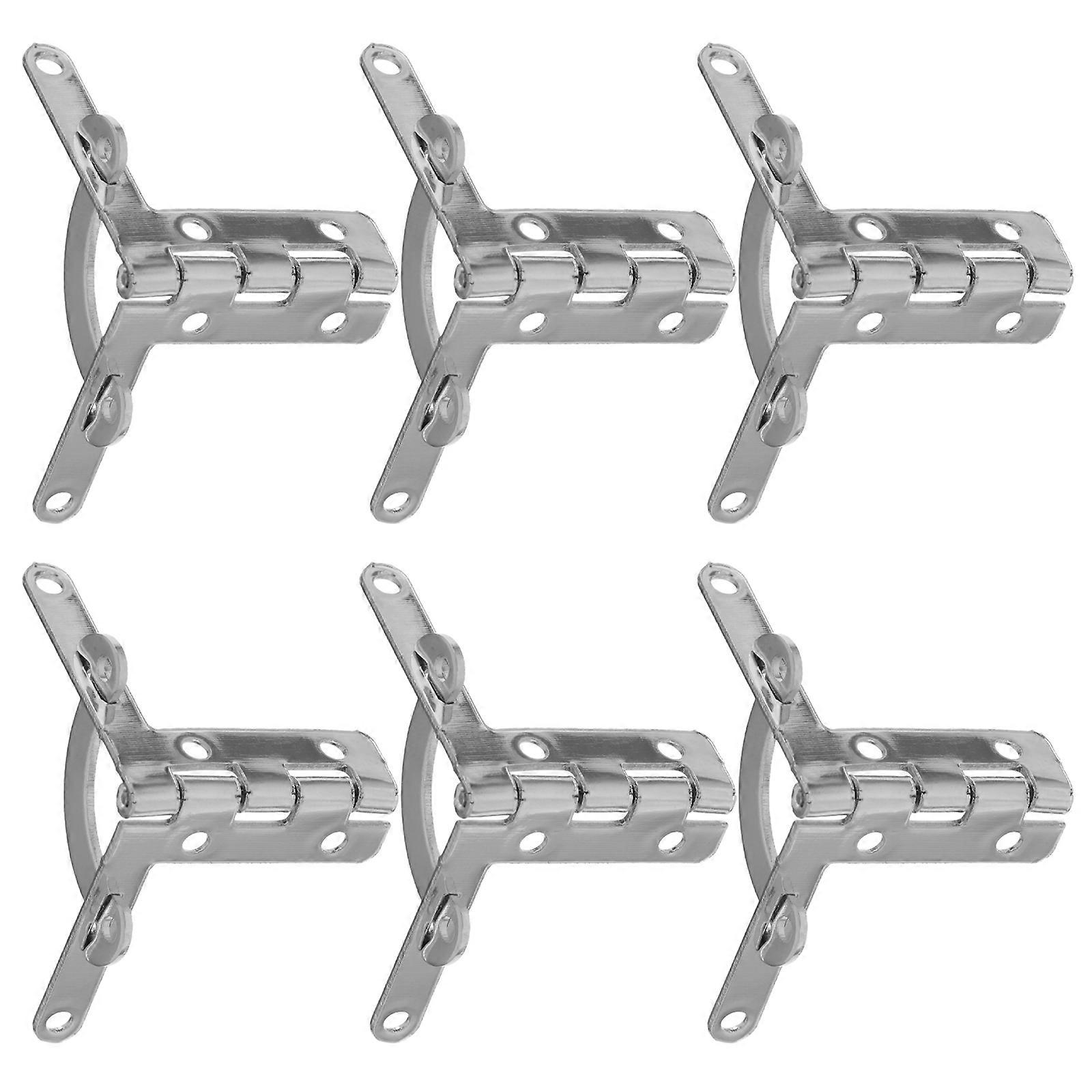 Creative Packing Box Hinge Silver Gift Box Support Bracket 12Pcs