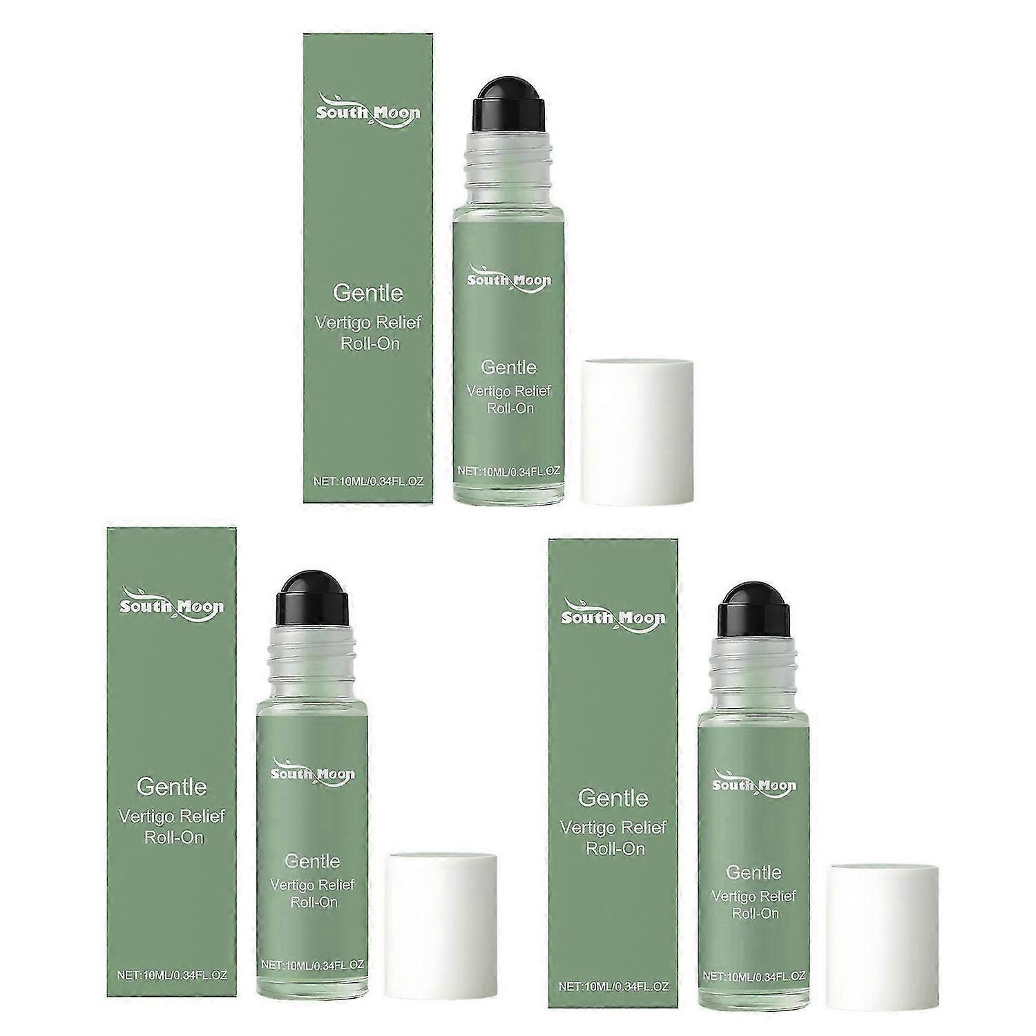 Peppermint Essential-Oil Roll-On for Vertigo and Headache Relief - Instant Cooling and Stress Relief for Home, Office, and Daily Commute