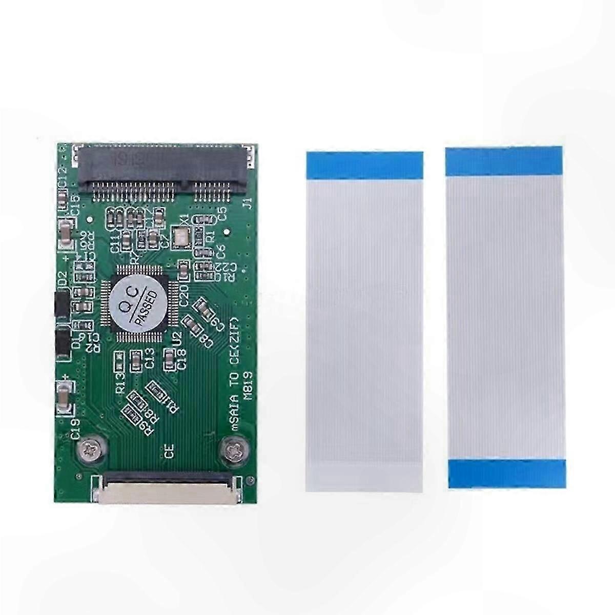 1.8" ZIF to mSATA SSD Adapter Card, 40-Pin Mini PCI-E IDE Converter for Data Transfer