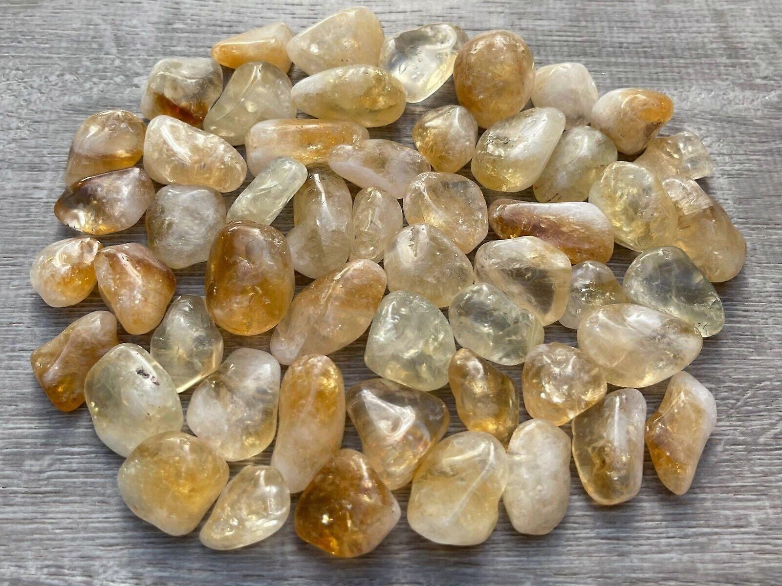 Citrine Tumbled Stone,0.75"-1.25" Tumbled Heated Citrine