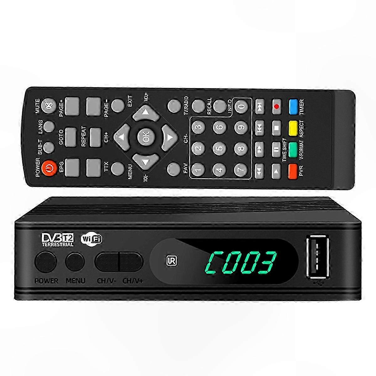 Digital TV Tuner for Terrestrial and Satellite Reception with EU Plug