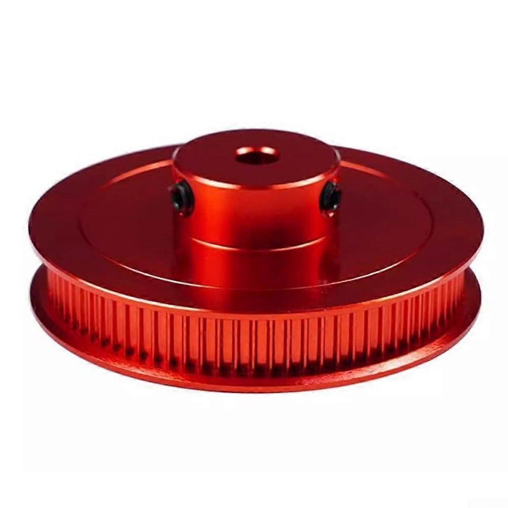 2GT 80T Pulley Timing Belt Synchronous Wheel Aluminum Alloy Red Waterproof Rust Proof And Other 3D Printers
