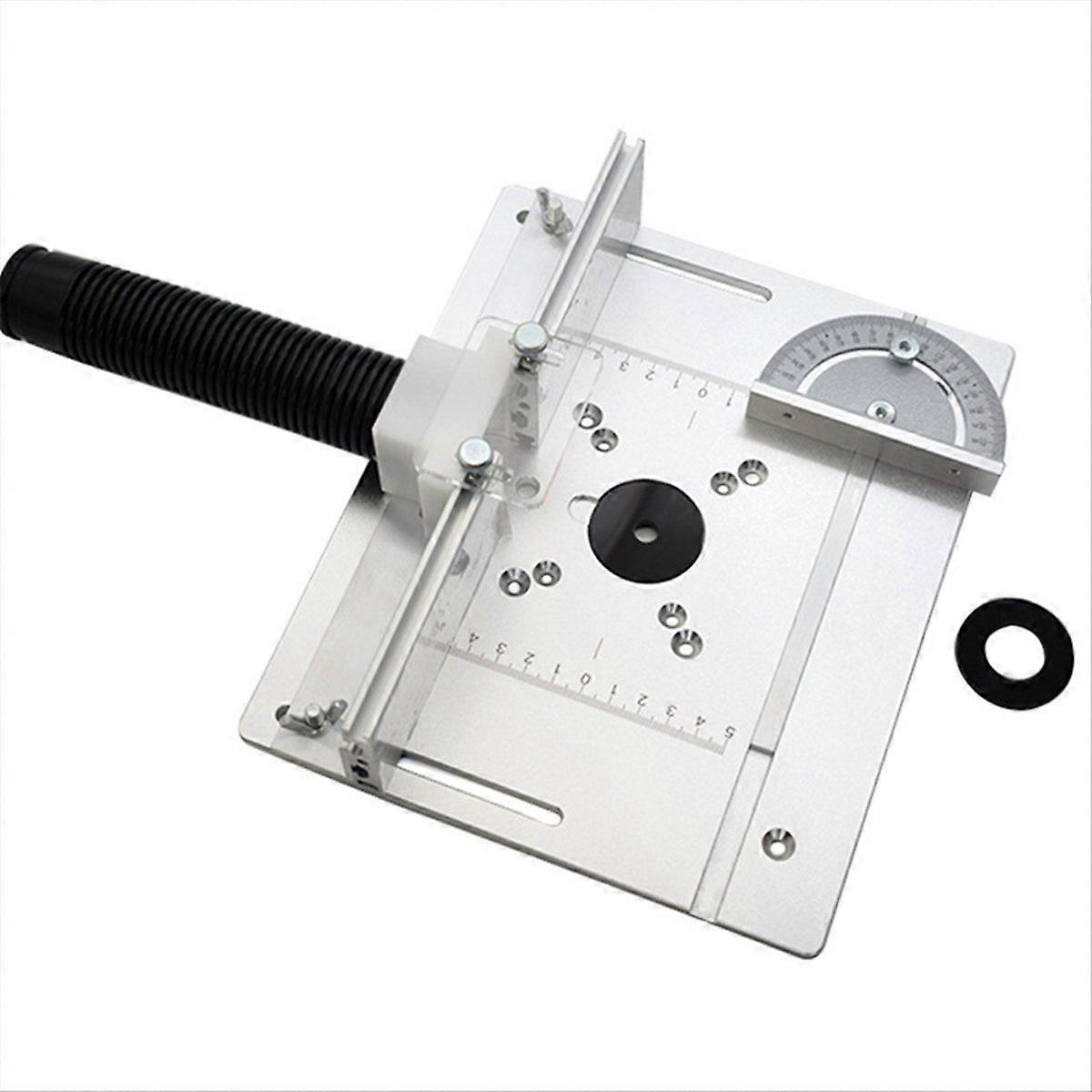 Router Table Aluminium Insert Plate RouterTrimmer Woodworking Wood Router Table Insert Plate Tool R