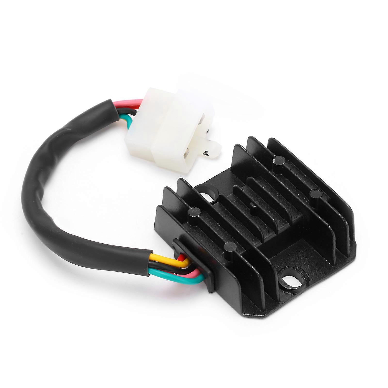 Voltage Regulator Rectifier 5‑Wires Plug Replacement for GY6 125cc 150cc Scooter