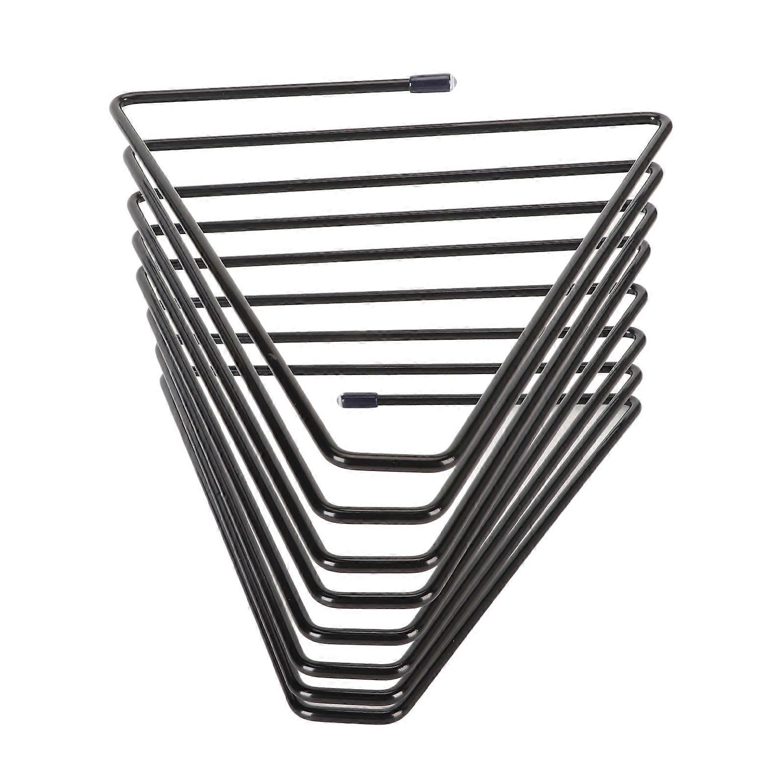 Retractable Book Ends 1.0 to 2.6in Spacing Triangular Electroplated Metal Book Stoppers for Family Office Dormitory Black 