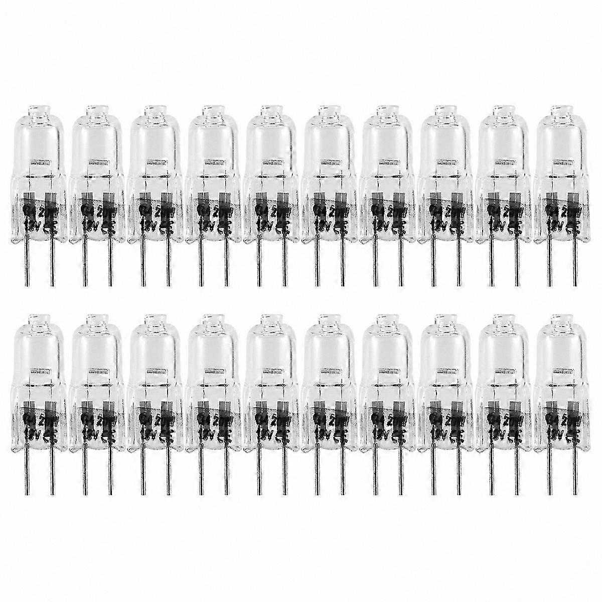 20-Pack G4 Halogen Bulbs, 20W 12V for General Lighting Use