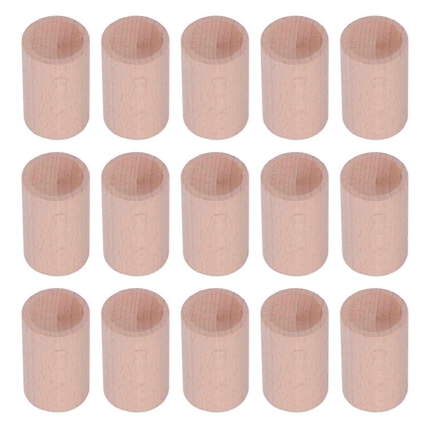 15PCS Beech Diffusing Wood Cylindrical Shape Essential Oil Aroma Diffuser for Indoor Use