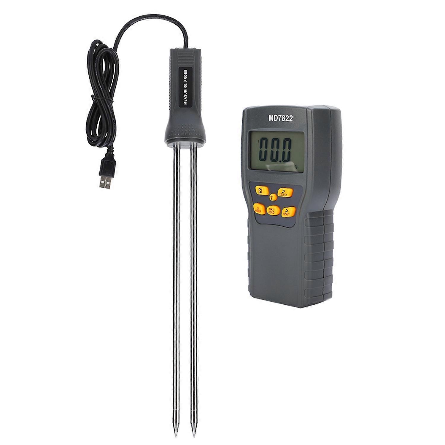 Portable Grain Moisture Meter Digital Display Precise Humidity Tester for Rice Soybean