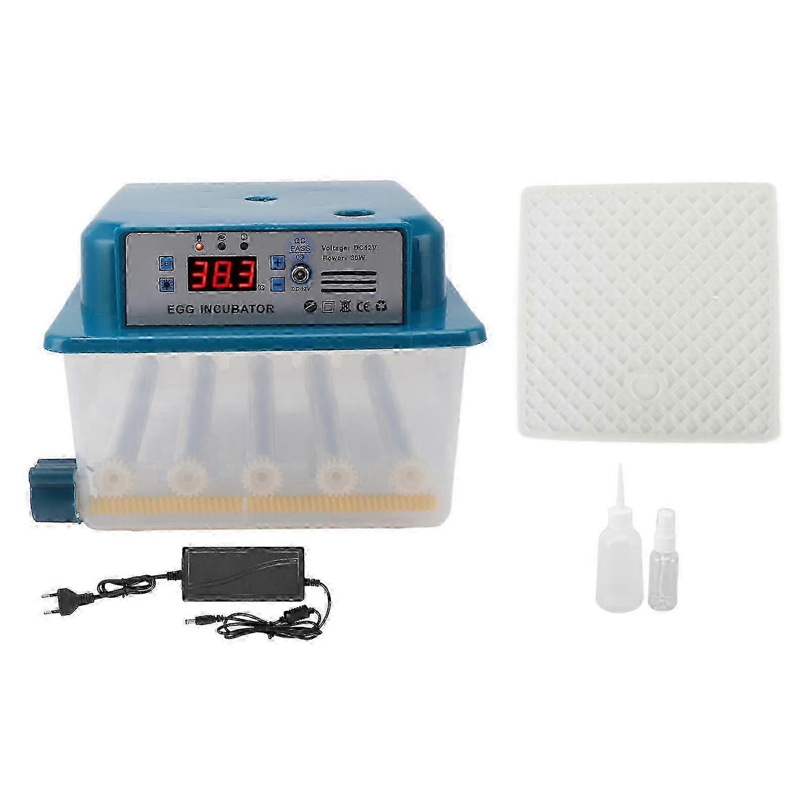 Eggs Incubators Automatic Intelligent Thermostat Poultry Hatching Machine for Chicken Duck Goose Bird Fish Lizard Eggs EU Plug 100?240V