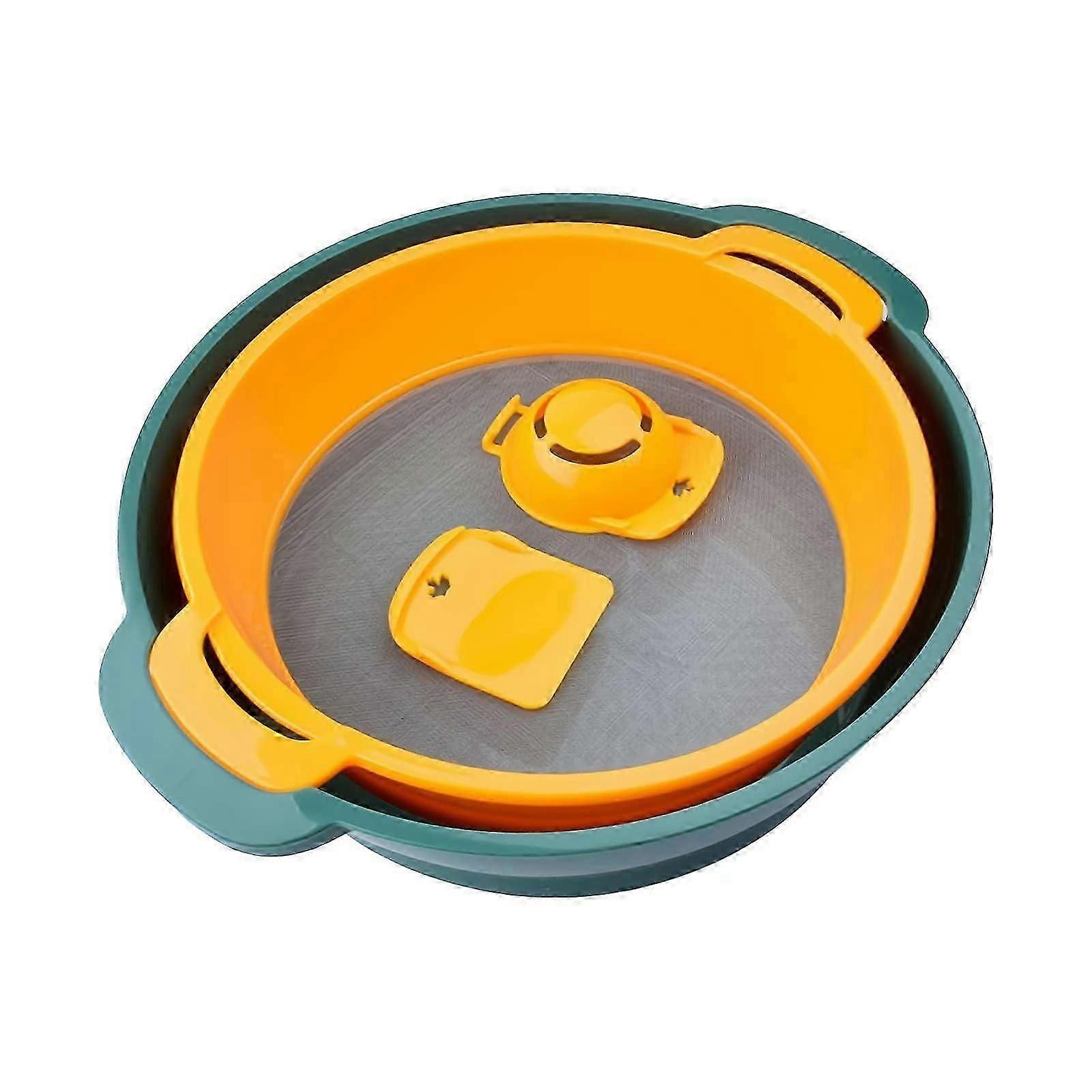 4Pcs Pollen Sieve Set,Trimming Tray with Mesh,Stackable Design Sifter Screen,Flower Dry Sifter