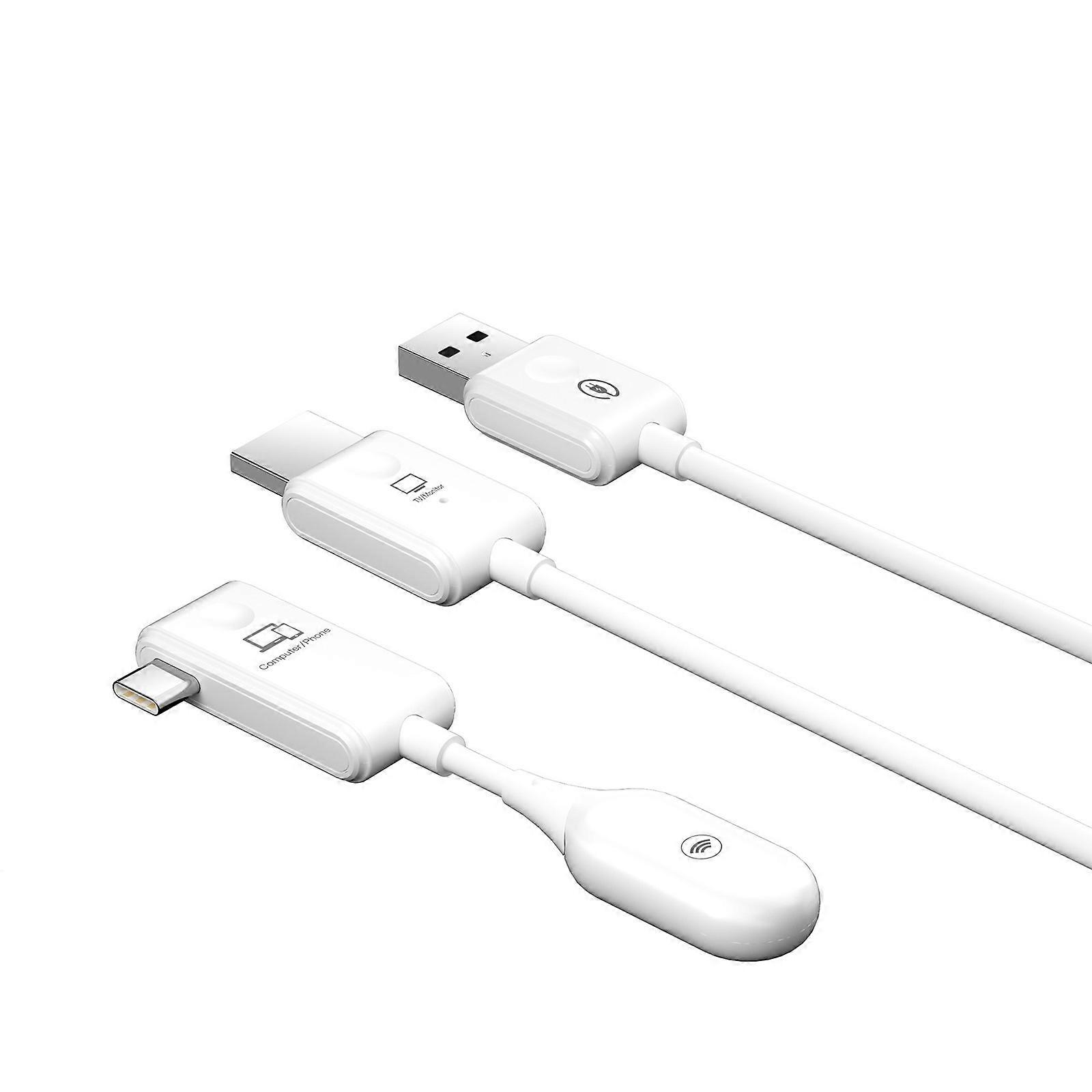 Instantly Wireless Display Adapter for HDMIs Devices 1080P Video Streaming Office Equipment Wireless HDMIs Transmitters Multicolor