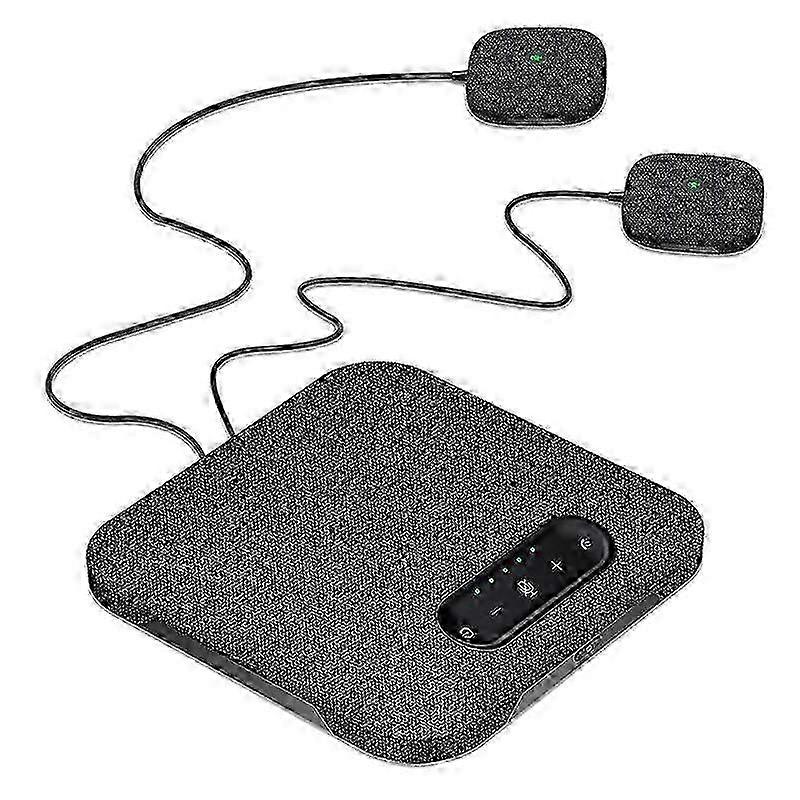 USB Wireless Video Conference Speakerphone with 4 Microphones, Hi-Fi Sound, 2 Extension Mics for 360° Coverage