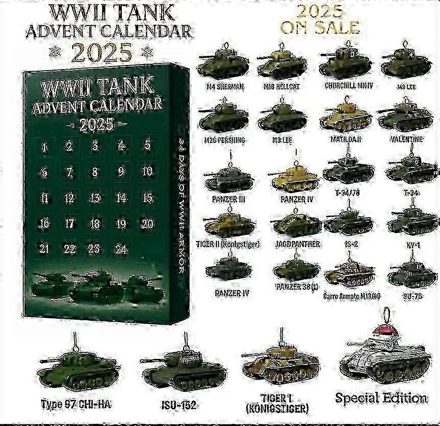 WWII TANK Advent Calendar Blind Box 25-26