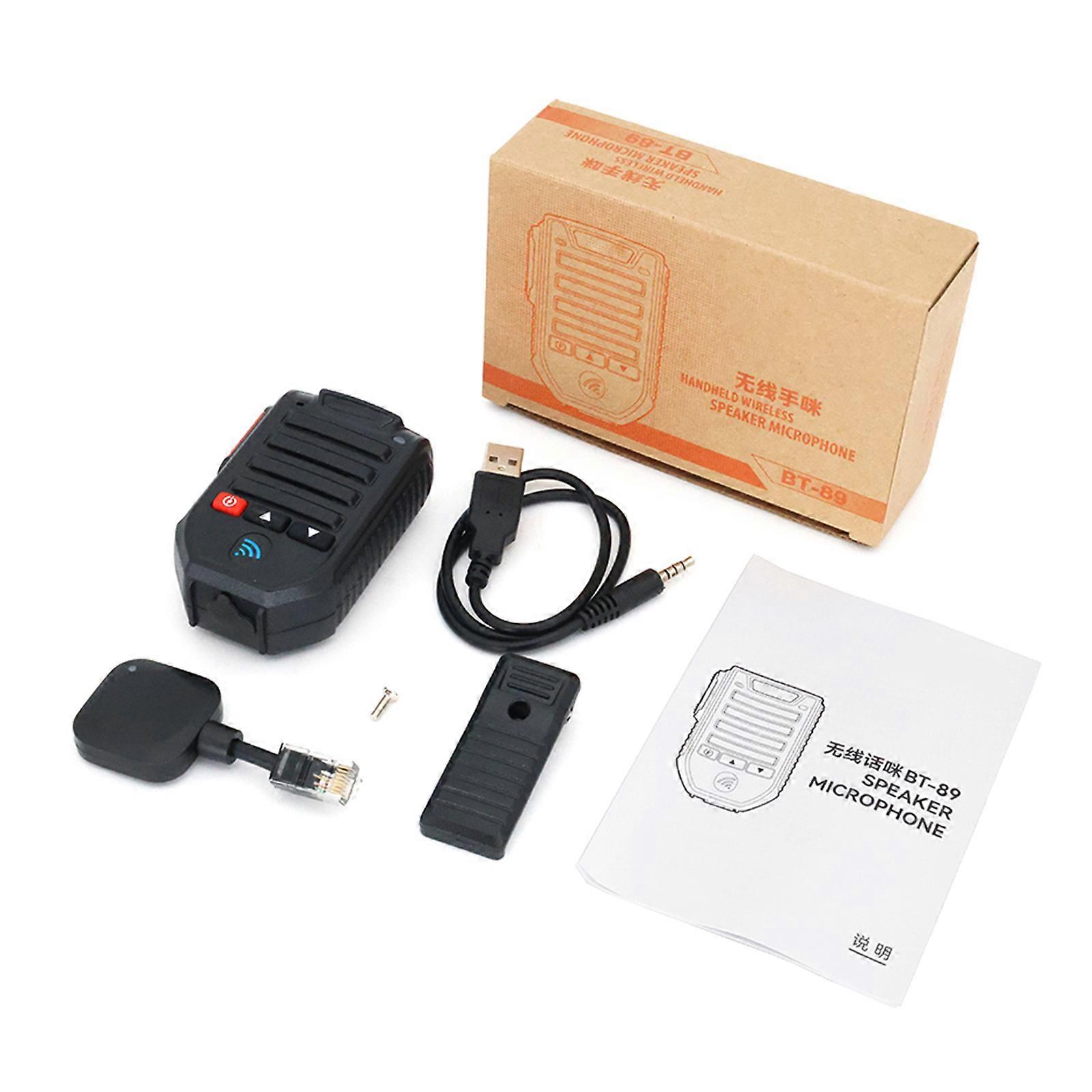 Wireless Bluetooth-compatible Microphone Speakers Shoulder Mic for KT-8900D KT-7900D KT-8900D Two Way Radio Multicolor