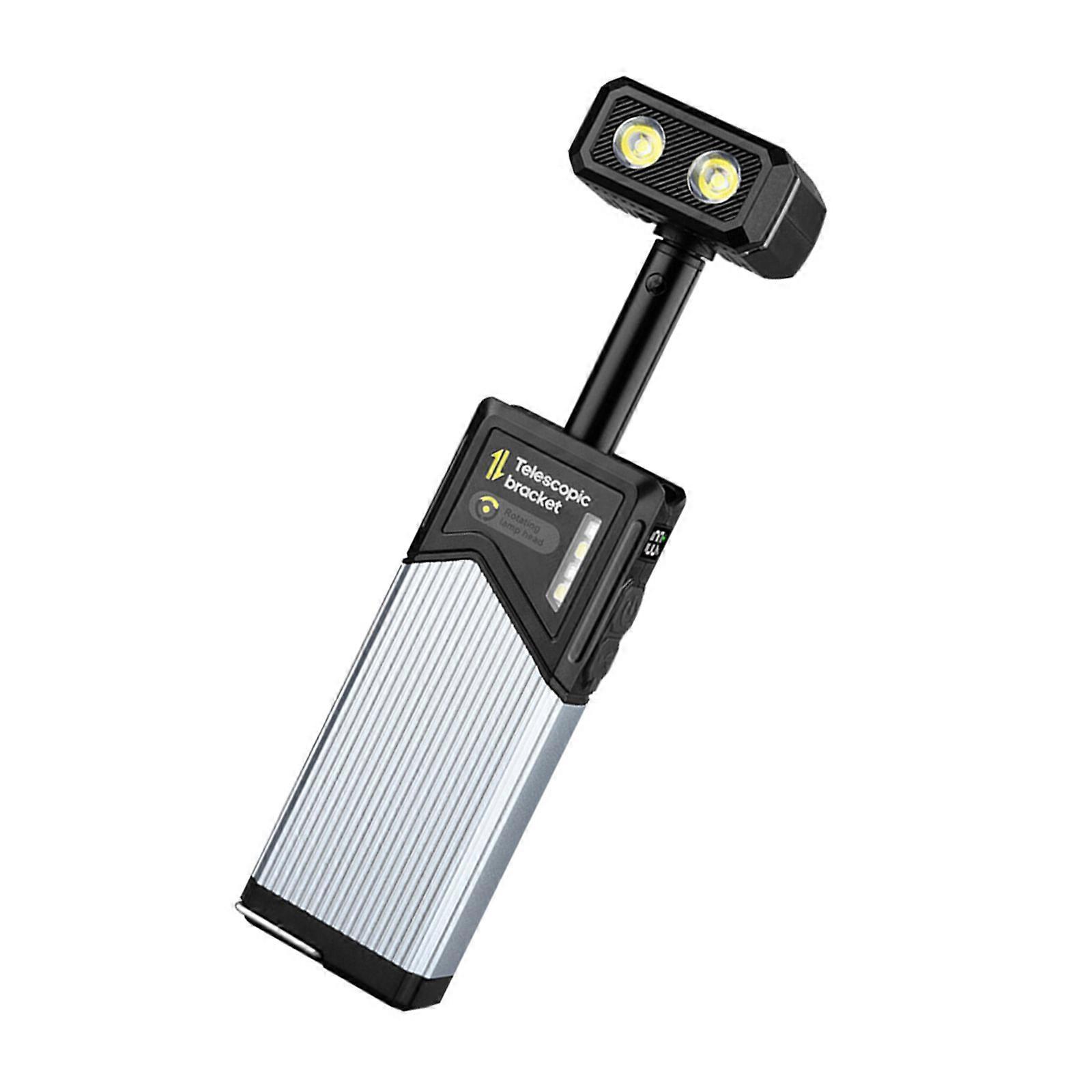 Rechargeable Outdoor Lighting Stretchable 180 Rotate Camping Lamp For Hiking Tent and Emergencies Use Multicolor