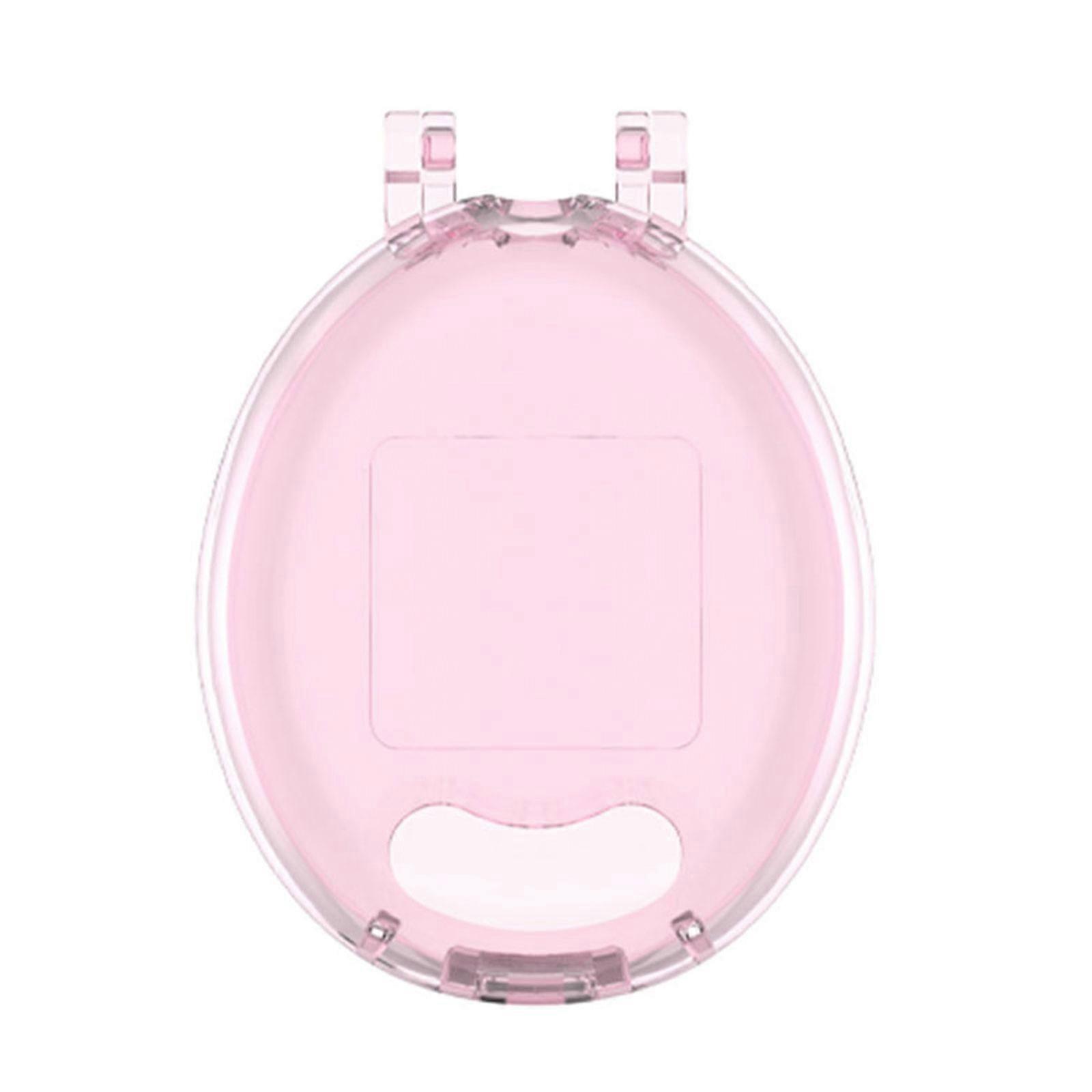 Transparent Sleeve Full Coverage PC Protective Cover for Original Game Machine Waterproof Protector Sleeve  Transparent pink