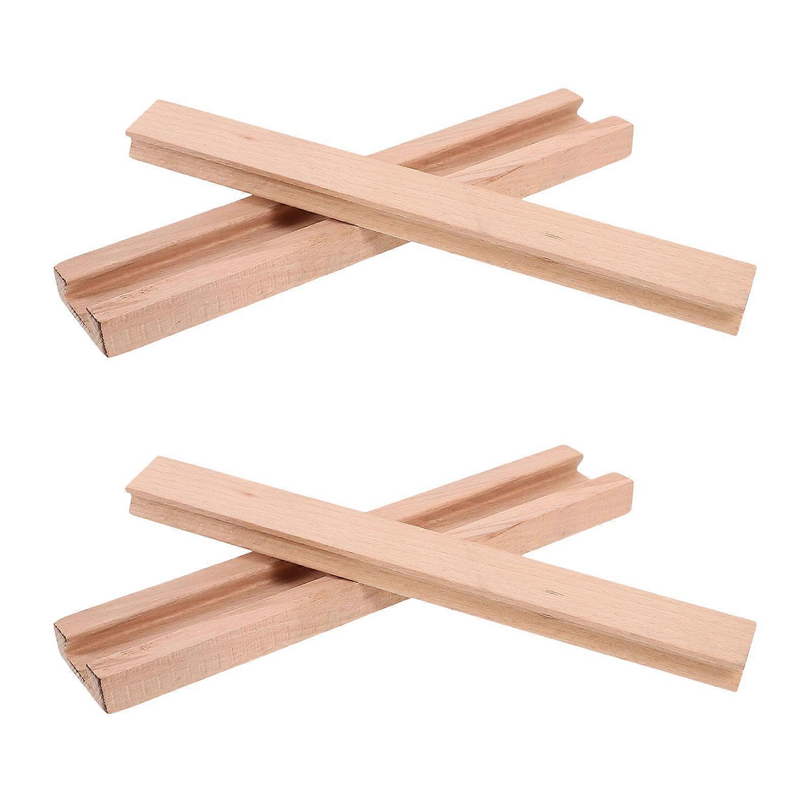 Wooden Drawer Slides for Furniture Upgrade 2Pcs Strong Wood Tracks