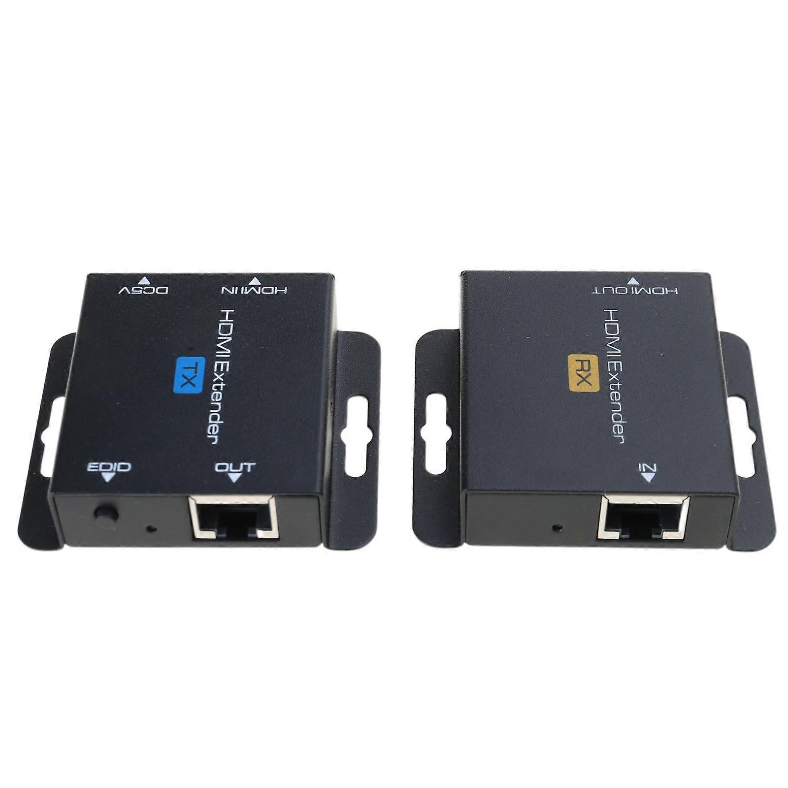 HDMI-compatible Extender 60 Meters Rj45 Network Signal Extension RX+TX Sync- 1080P High-Definition Video Without Delay Multicolor