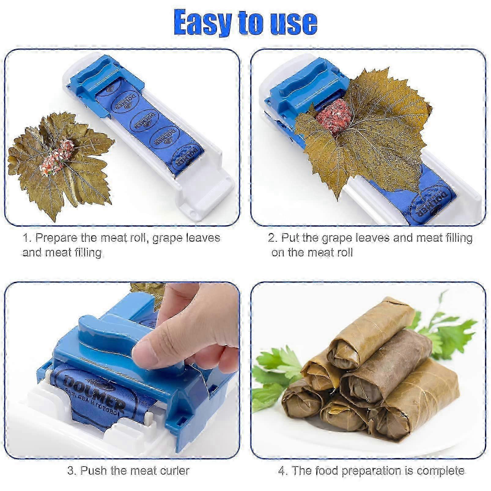 Vegetable Meat Roller Quick Meat Rolling Tools Sushi Making Stuffed Grape Leaves Wrapping Cabbage Meat Rolling Machine