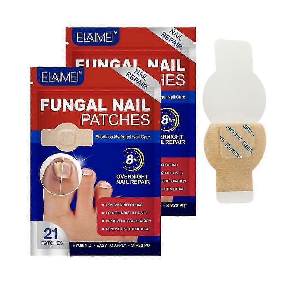 Fungus Patch Waterproof Patches for Ingrown Nails Correction - Discolored or Damaged Nails Solution
