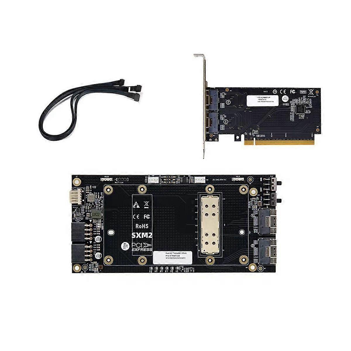 Slimsas to SXM2 Adapter SXM2 Single-Slot X16 Straight-Through Baseboard 8654 Interface for V100 Exte