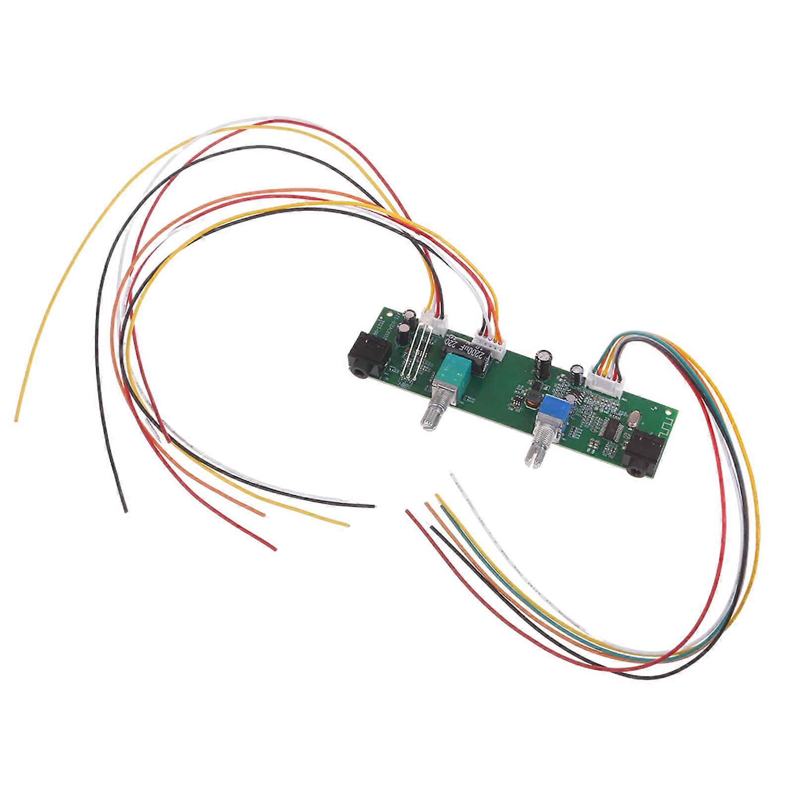 Portable Record Player Motherboard with Set of Connecting Cable Wire Replacement Mainboard Turnable Player Accessories Multicolor