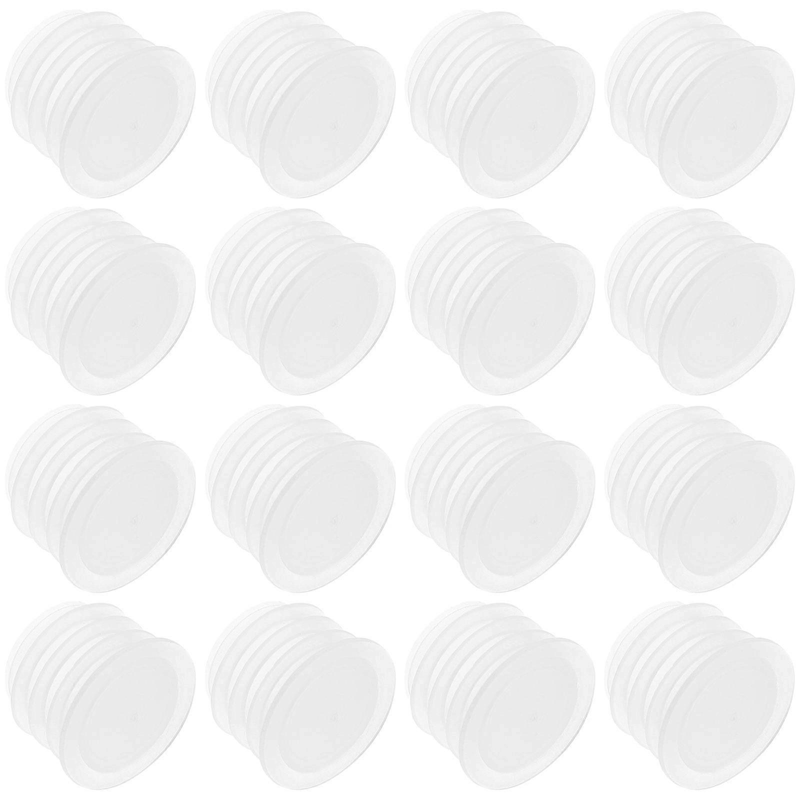 100pcs End Stoppers Replacement Plug Bottle Caps Round End Cap For Pots Bottles Tubing