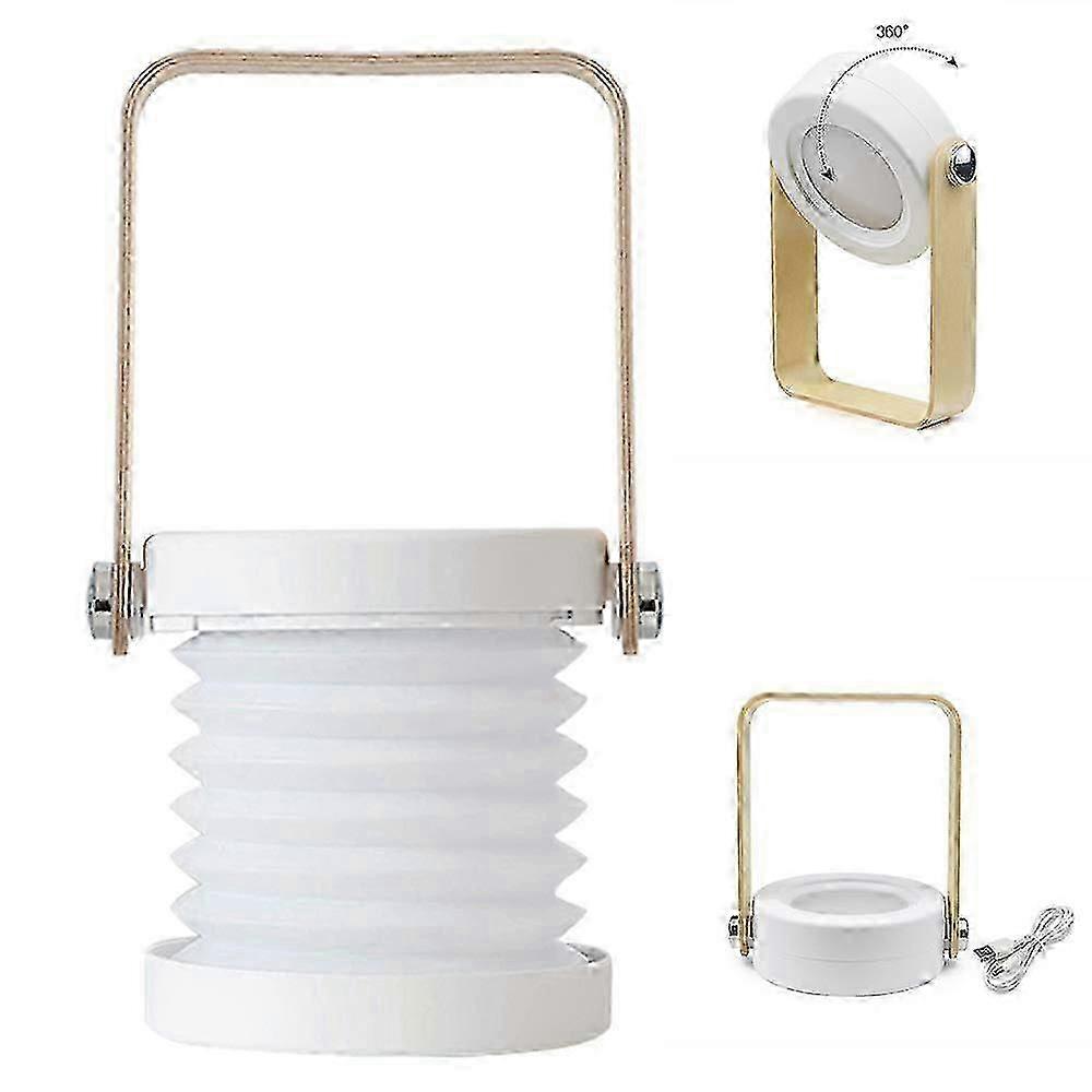 Foldable USB Retractable Touch Control Dimmable Table Lamp for Reading Outdoor Camping
