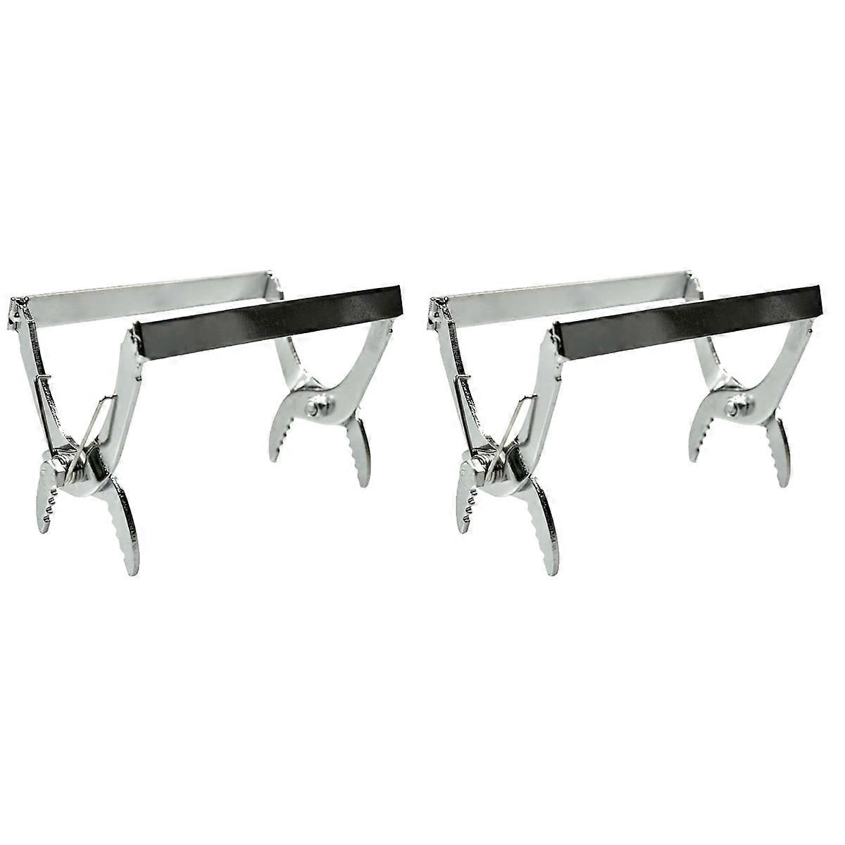 2pcs Beekeeping Tool Beehive Frame Clip Lifter Capture Grip Nests Box Beekeeping Tools Bees Nests Box Clip Frame Holder Lifter (Silver)