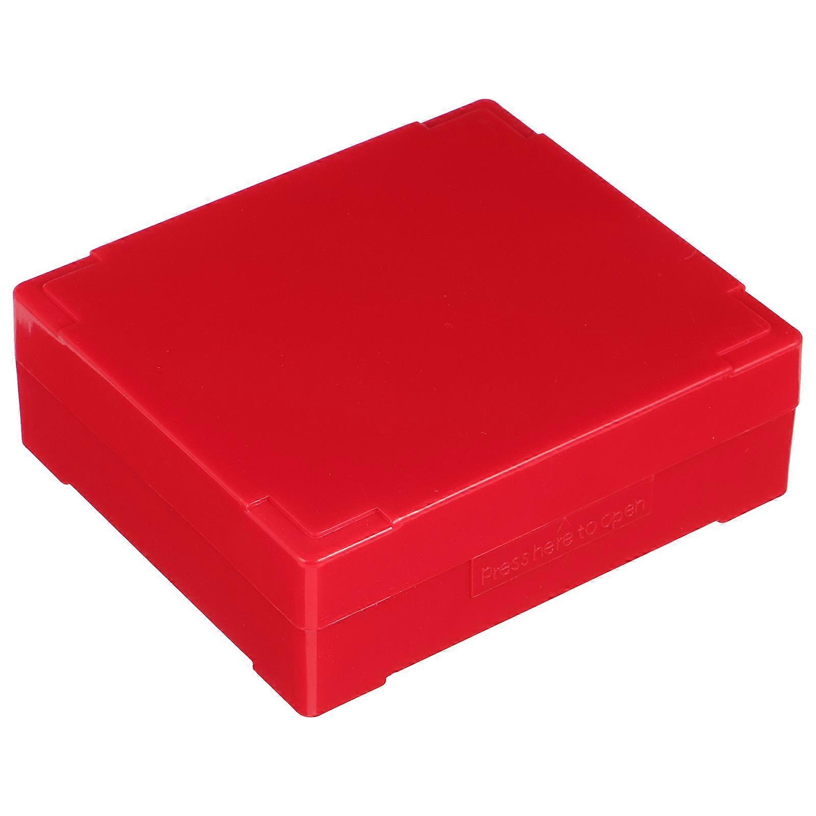 Reusable Microscope for Laboratory 3Pcs Slide Storage Red