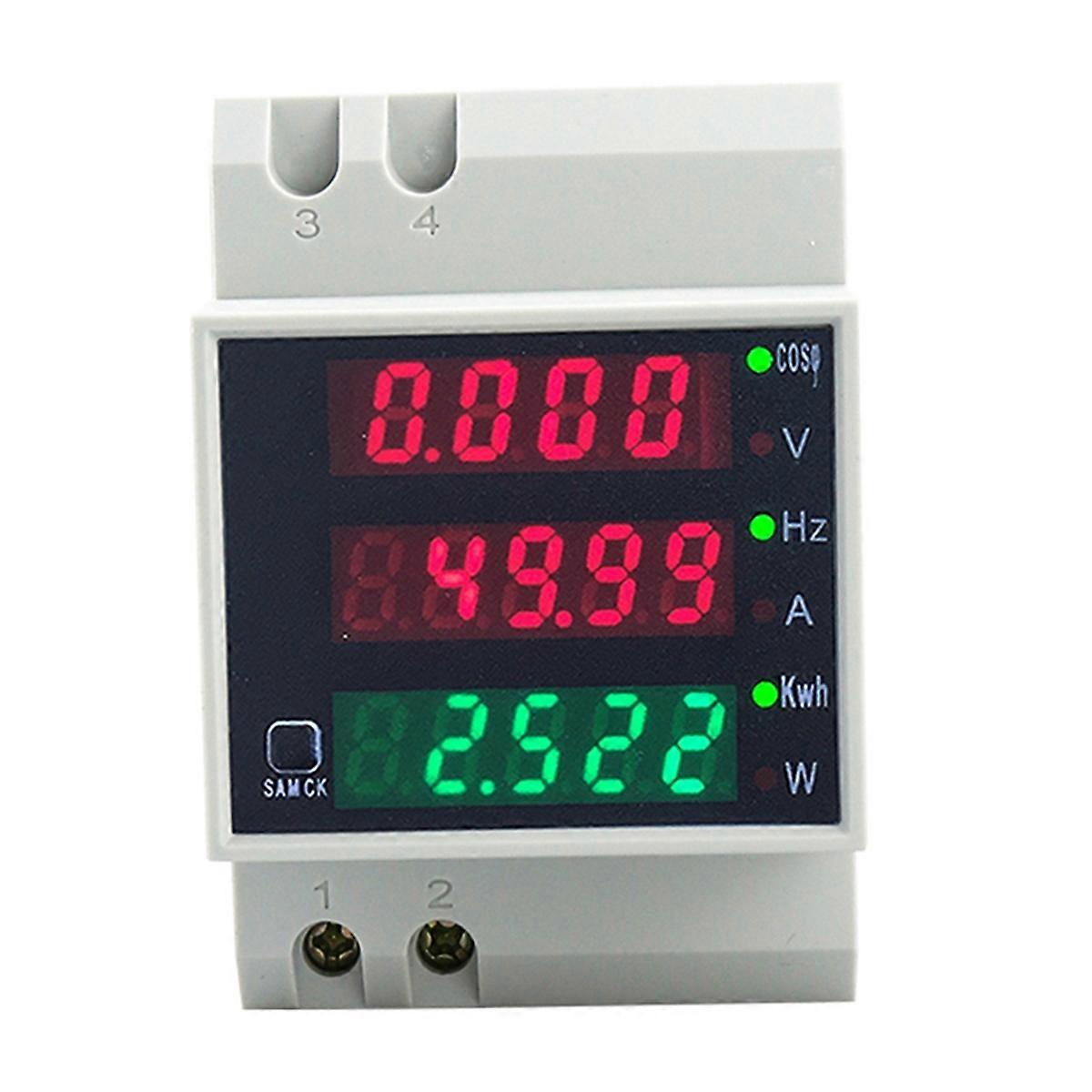 D52-2058 Wattmeter Volt Current Meter Power Factor Digital Meter,B