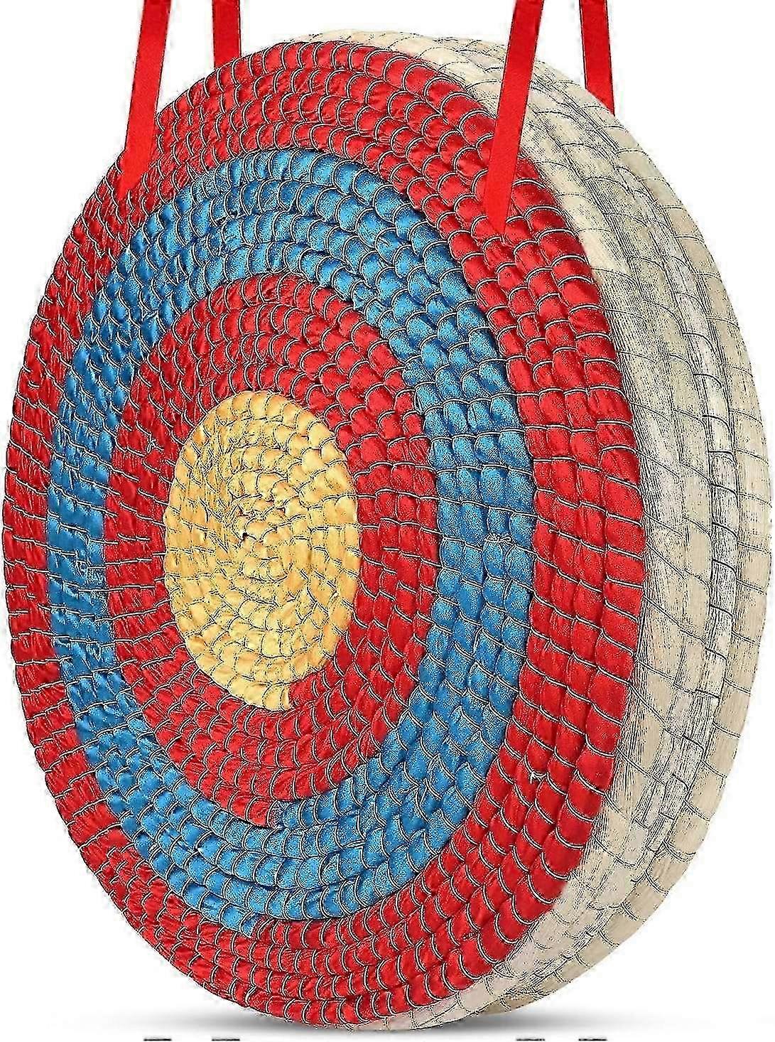 Backyard Archery Target, 20 Inch Traditional Handmade Round Solid Straw Archery Target - Five Layer 25-26