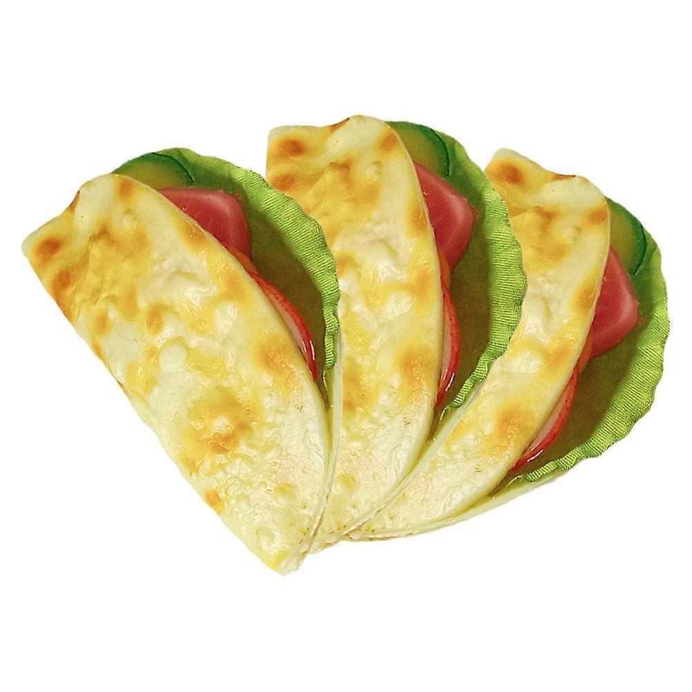 Simulation Pancake Model Fake Burrito Decoration Prop with 6 Pieces
