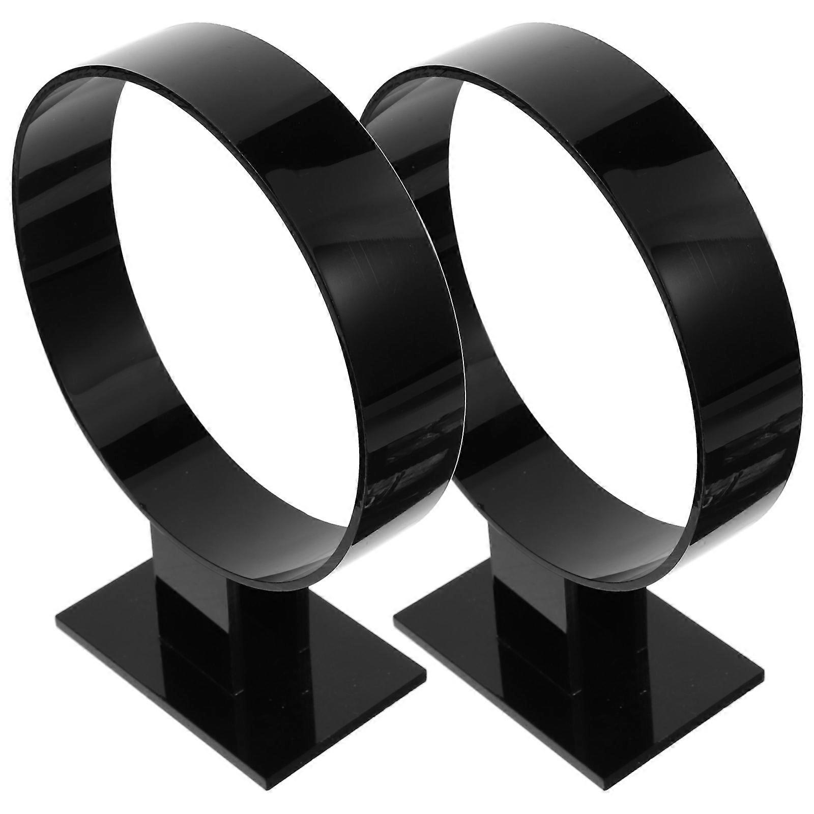 Headband Holder Organizer for Storage Use with 2Pcs Desktop Display Stand