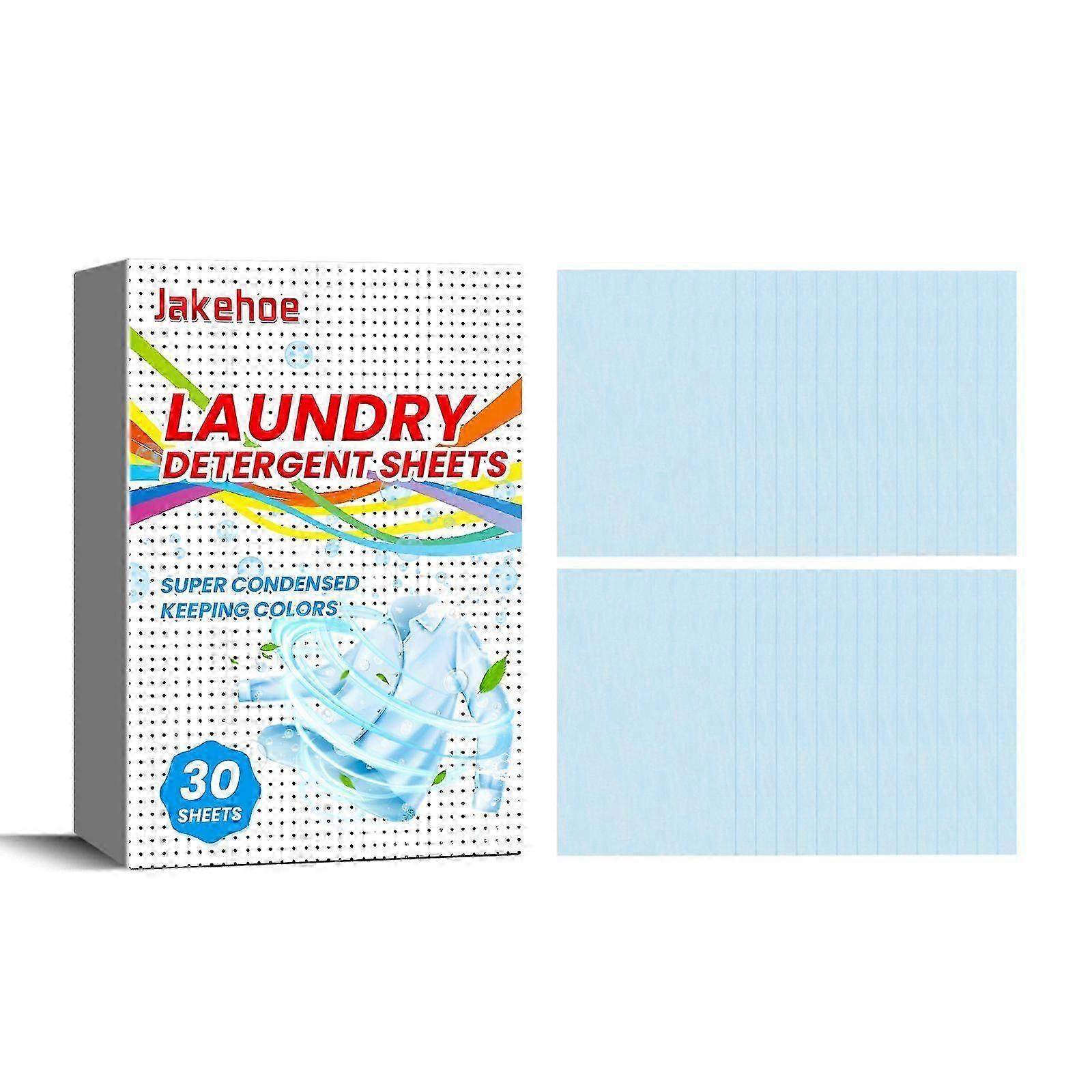 Powerful Laundry Cleaning Tablets  Deep Stain Removal, Gentle on Fabrics, Fresh Fragrance, Portable 30-Count for Easy Hand & Machine Washing