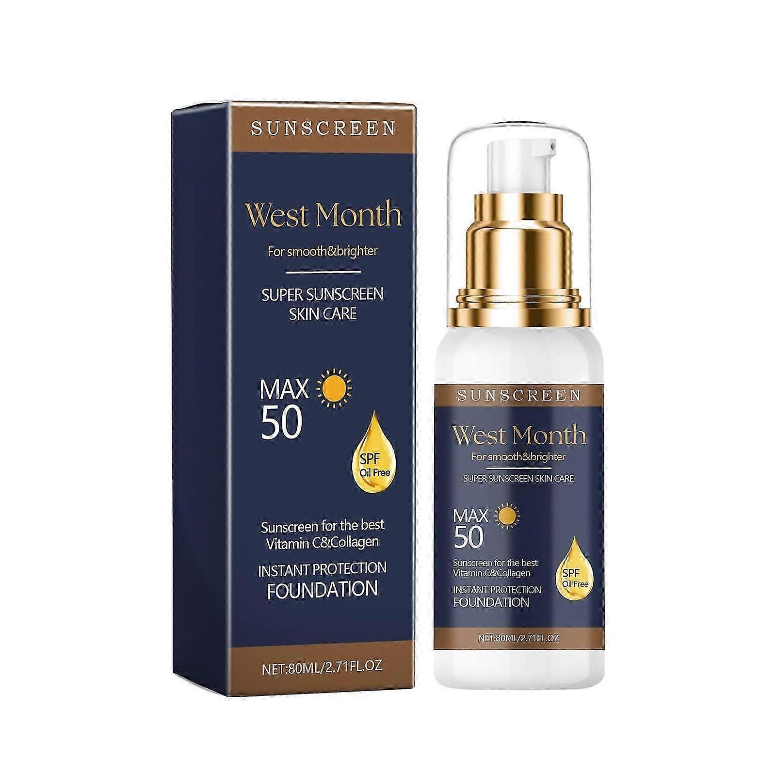 Whitening Protective Cream - Moisturizing UV Protection, Non-Greasy, Anti-Aging Formula with Hyaluronic Acid & Collagen