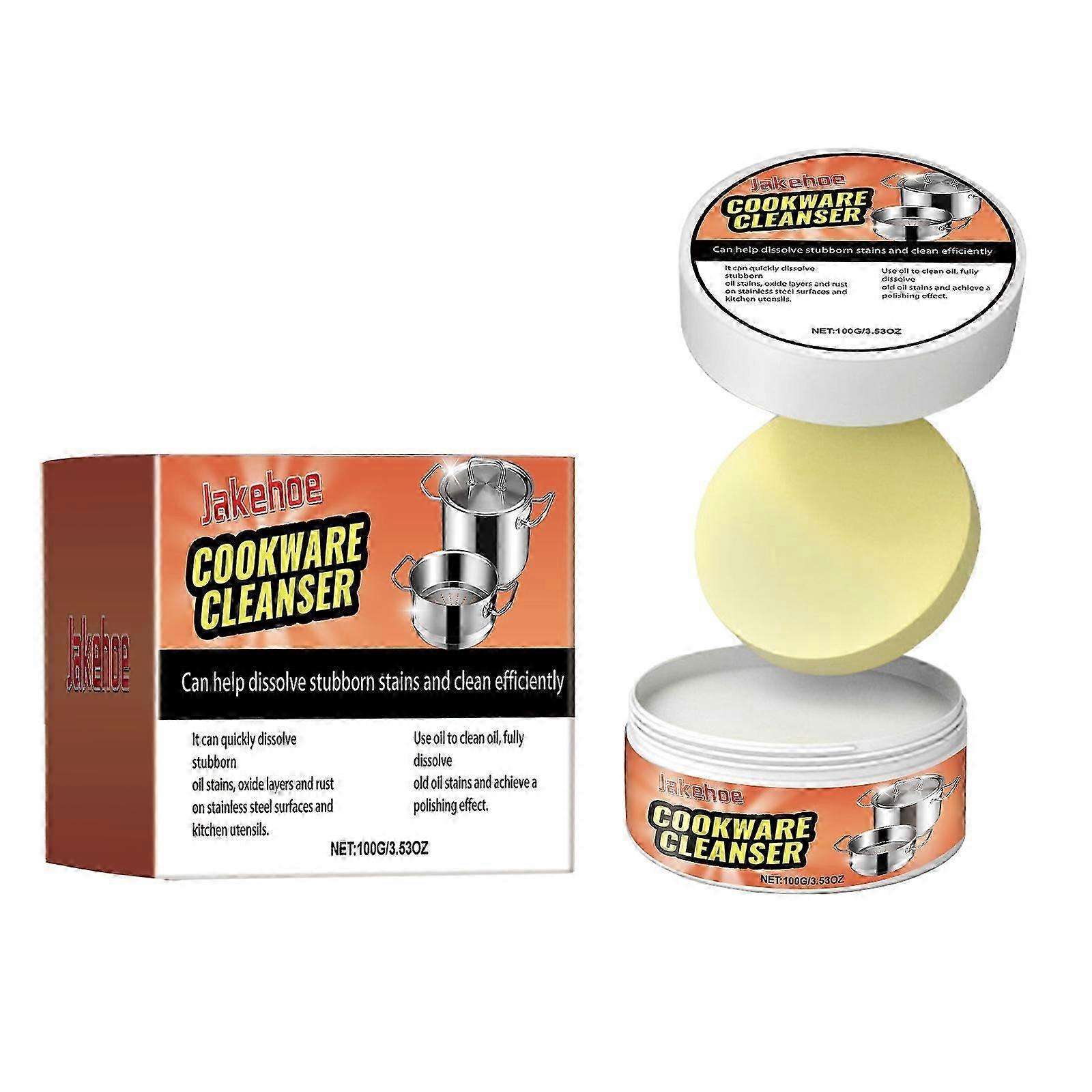 Stainless Steel Cookware Cleaning Cream  Removes Rust, Stains  Odors, Easy to Use  EcoFriendly