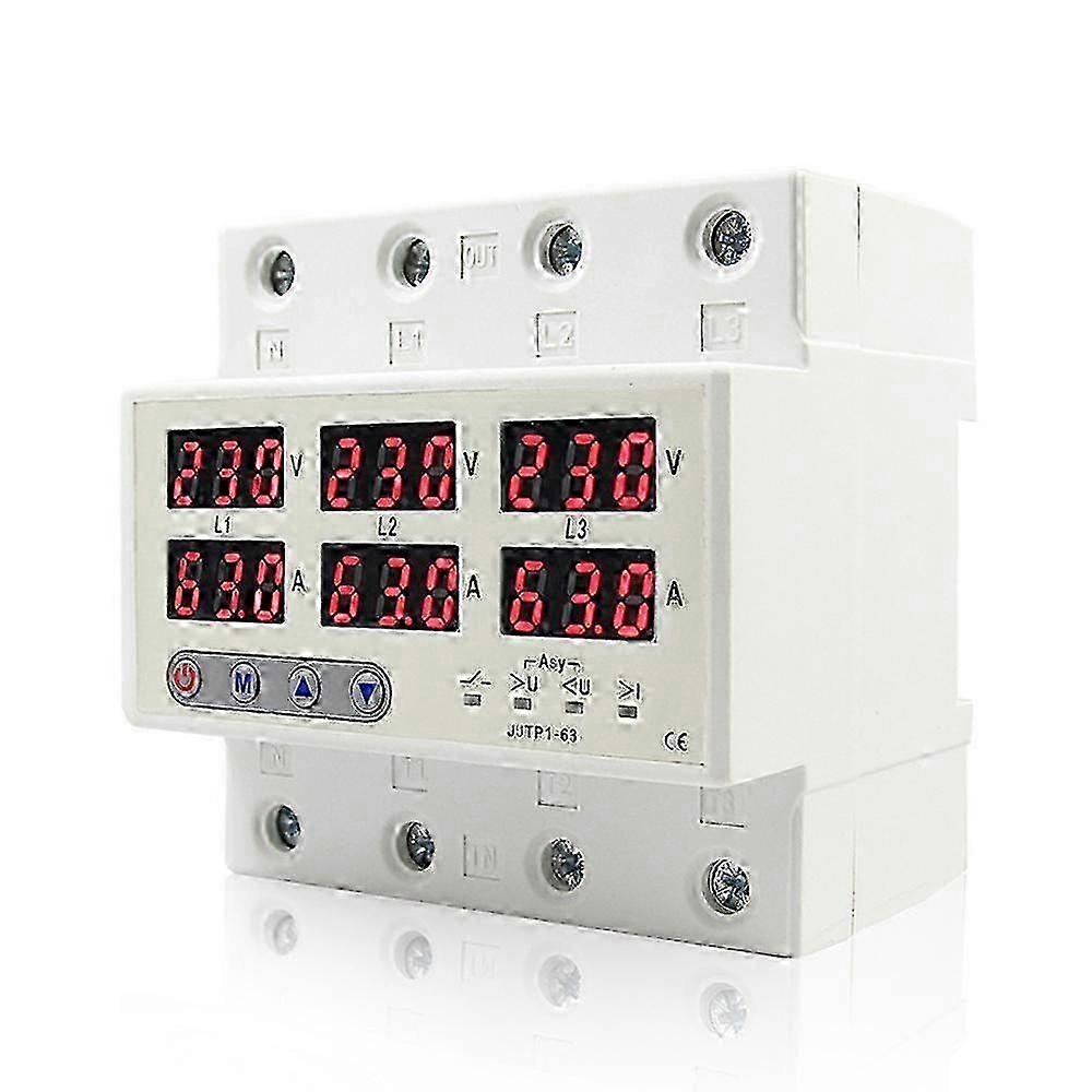 3Phase 4Wire Self-reset Protector Overvoltage Undervoltage Current Limiting Circuit Breaker Overload Automatic Power Off Switch 25-26S