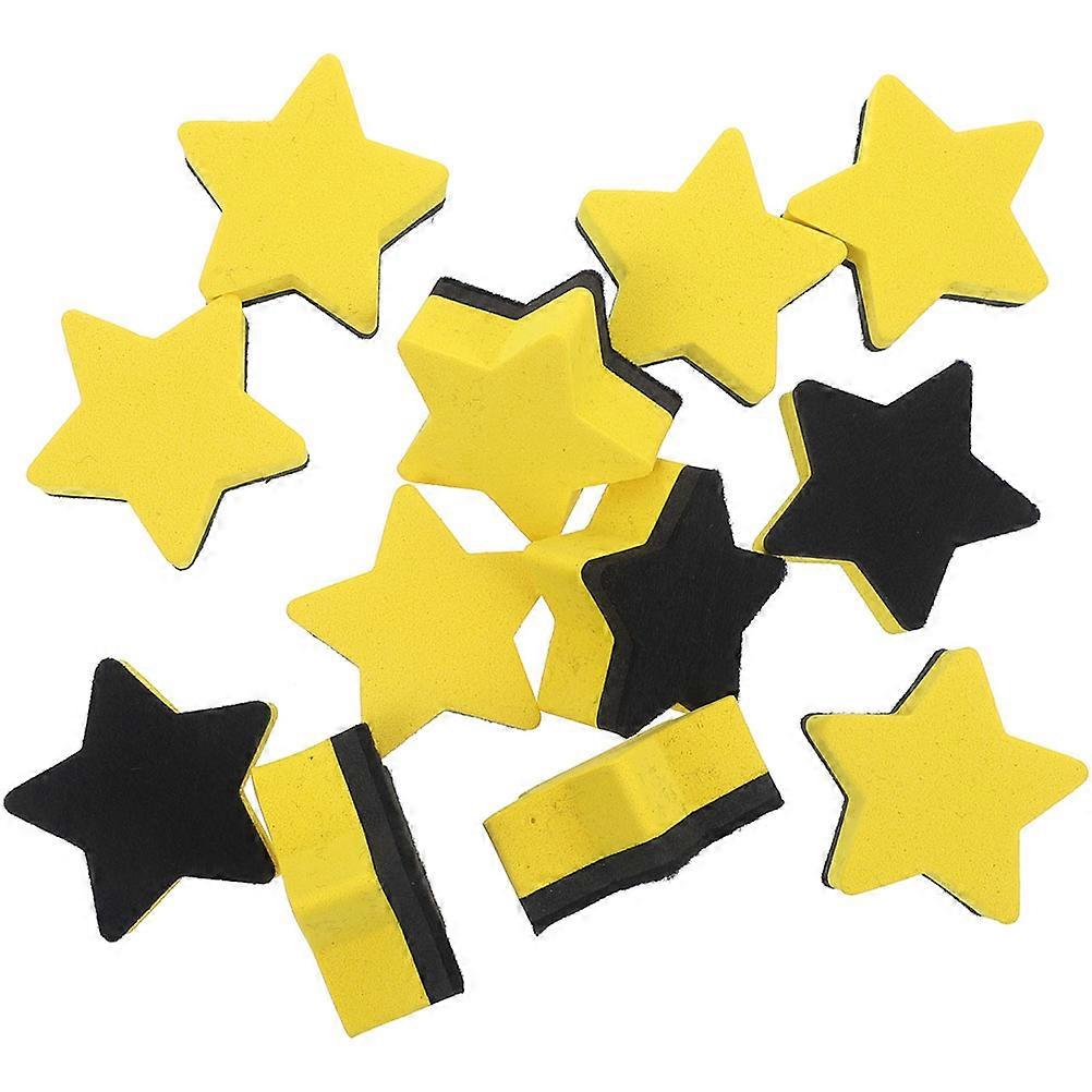 24pcs Classroom Whiteboard Erasers Star Modeling Whiteboard Erasers Whiteboard Cleaning Tools