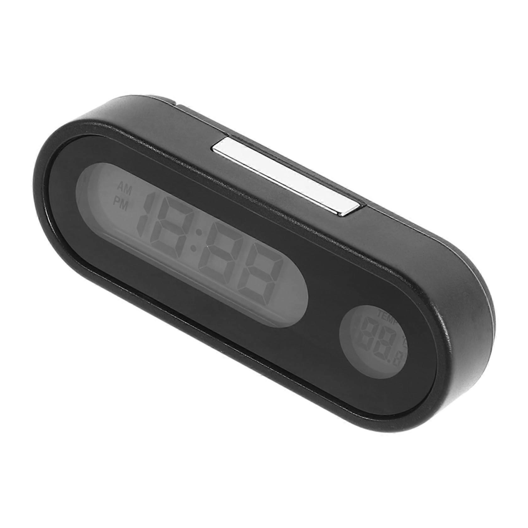 Car Digital Clock with Temperature Display, Dual TimeTemp, Backlit Screen for Vehicle Dashboard