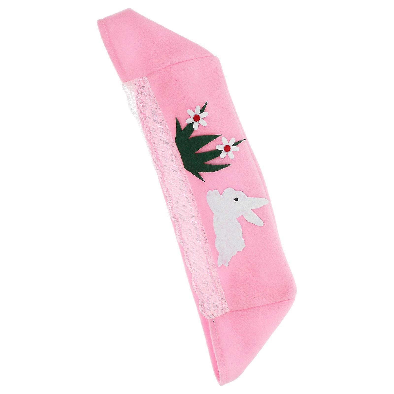 Cute Easter Bunny Tissue Box Holder for Bathroom Soft Plush Rectangular Cover