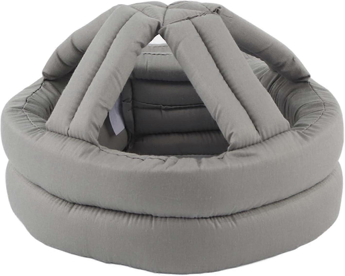 Protective Hat for Elderly with High Elastic Sponge, Shock Absorption, Anti-Collision, Fall Prevention, Suitable for Old Man and Toddler(Light Gray La