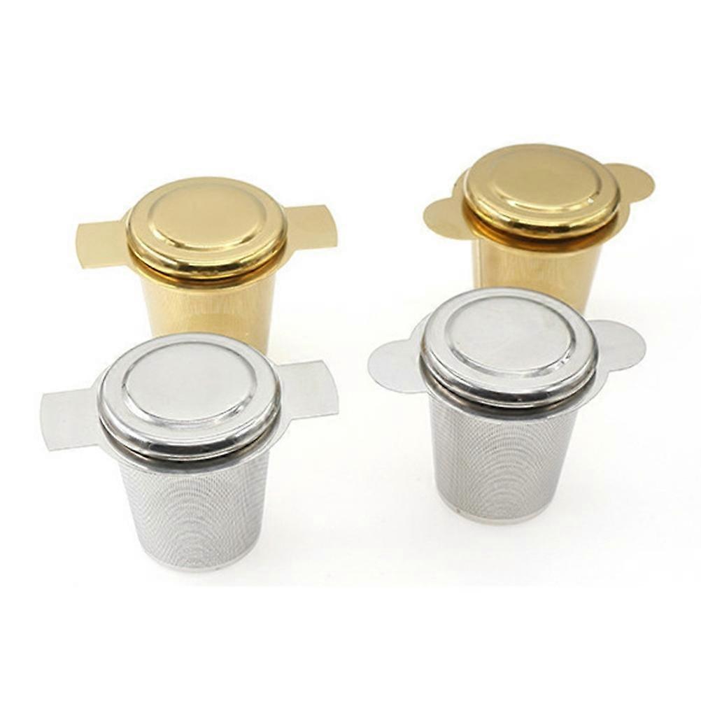 1pc Silver Loose Leaf Tea Infuser and Strainer Filter