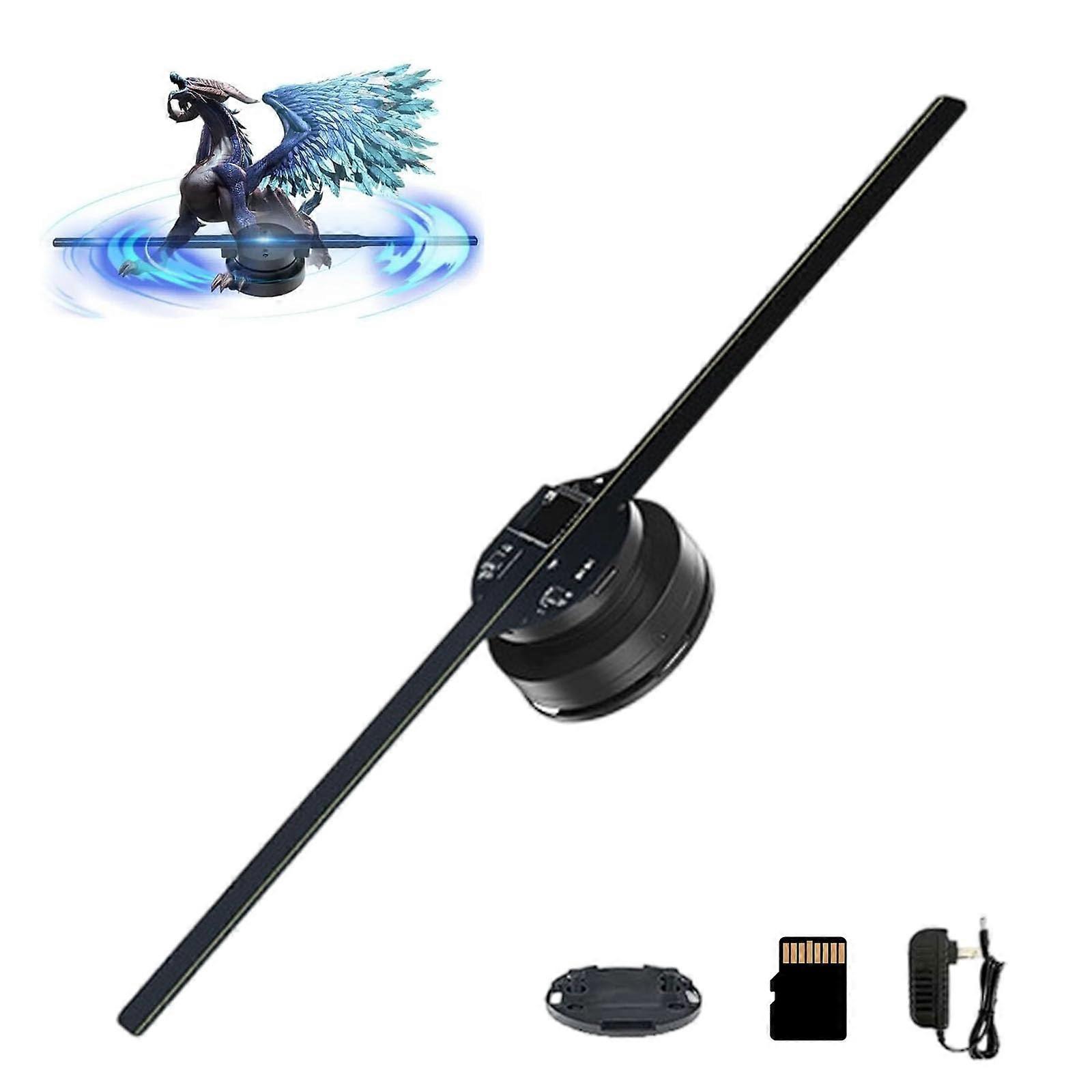 16.5 Inch 3D Hologram Fan Projector with LED Display, Floating 3D Visuals, WiFi and App Control