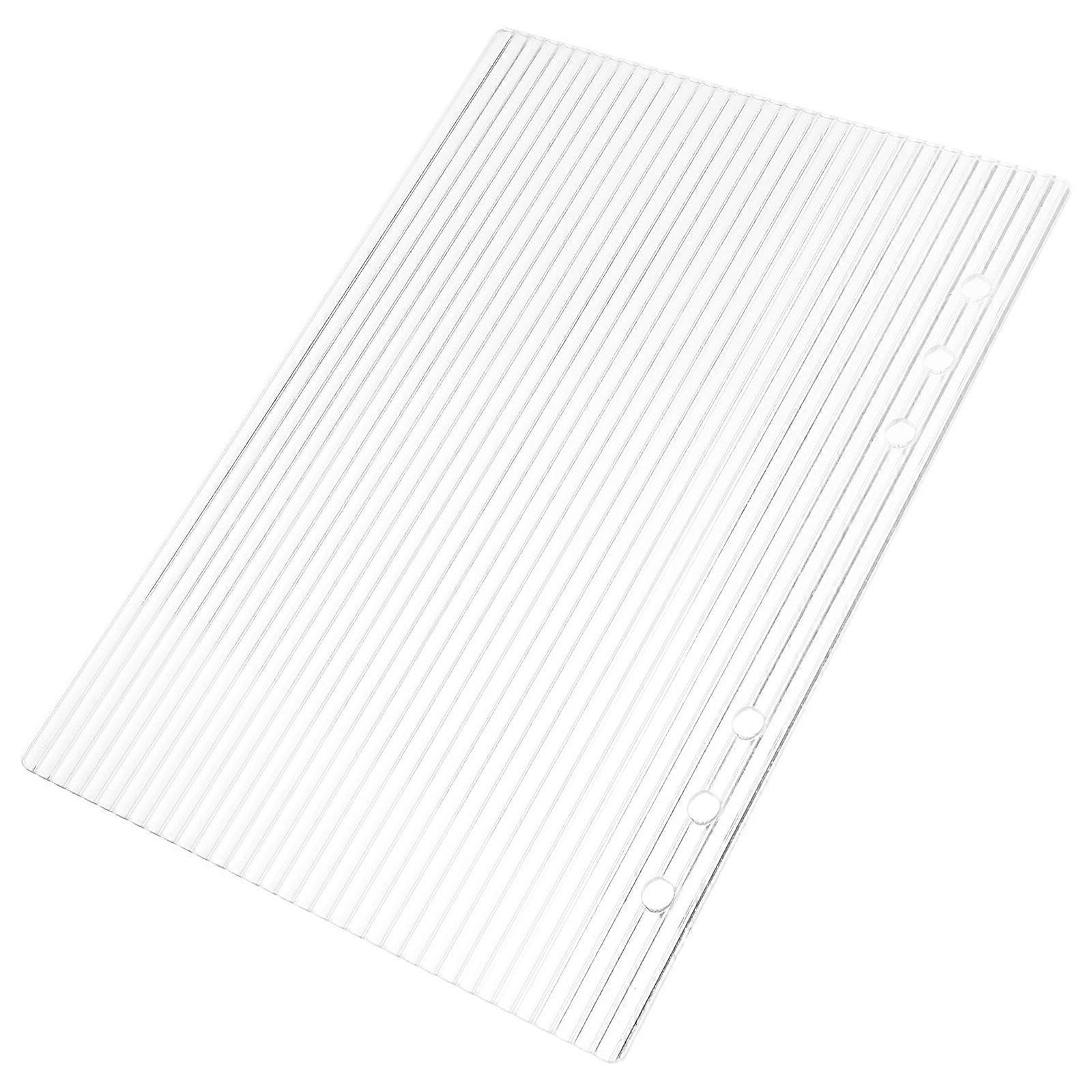 Clear Acrylic Binder Notebook Cover 6 Ring A5 Planner Budget Binder Shell 1 Piece