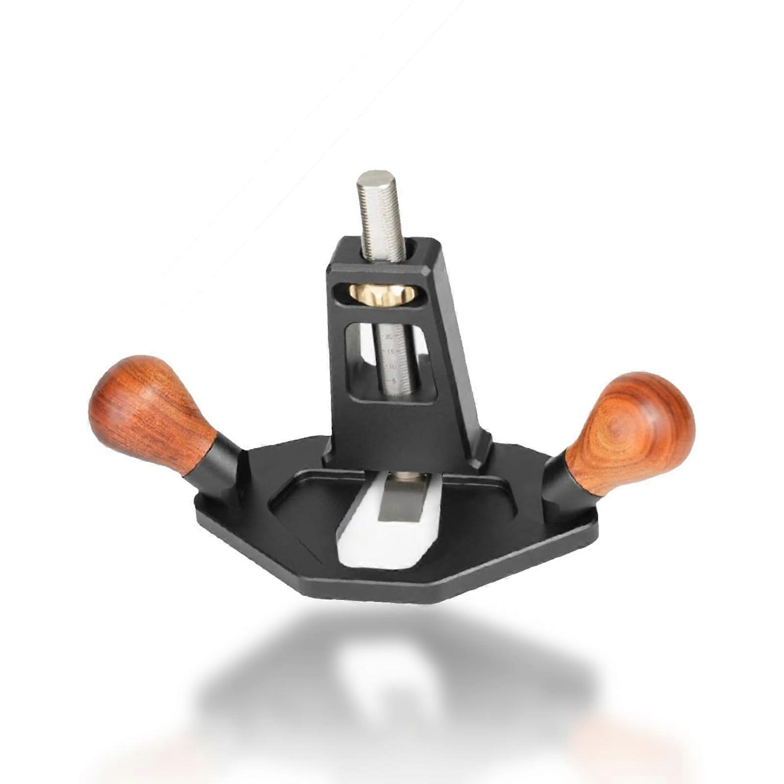Router Plane with Precision Depth Control and Ergonomic Wooden Handle for Woodworking Crafting