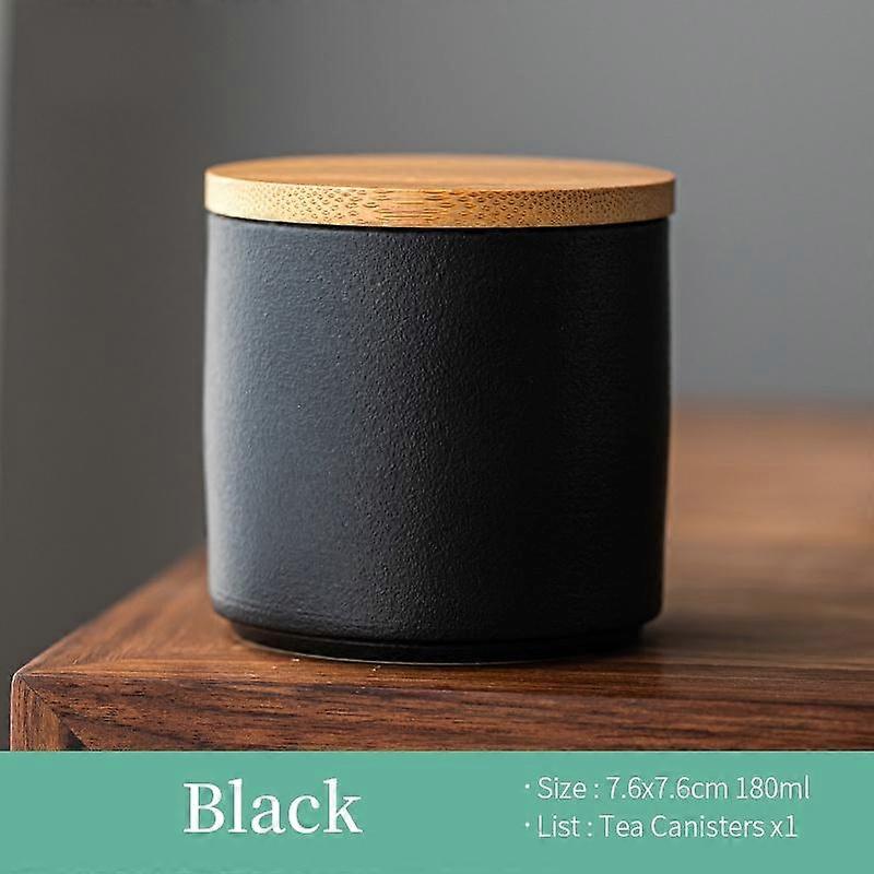 180ml Ceramic Tea Canister Portable Mini Storage Jar