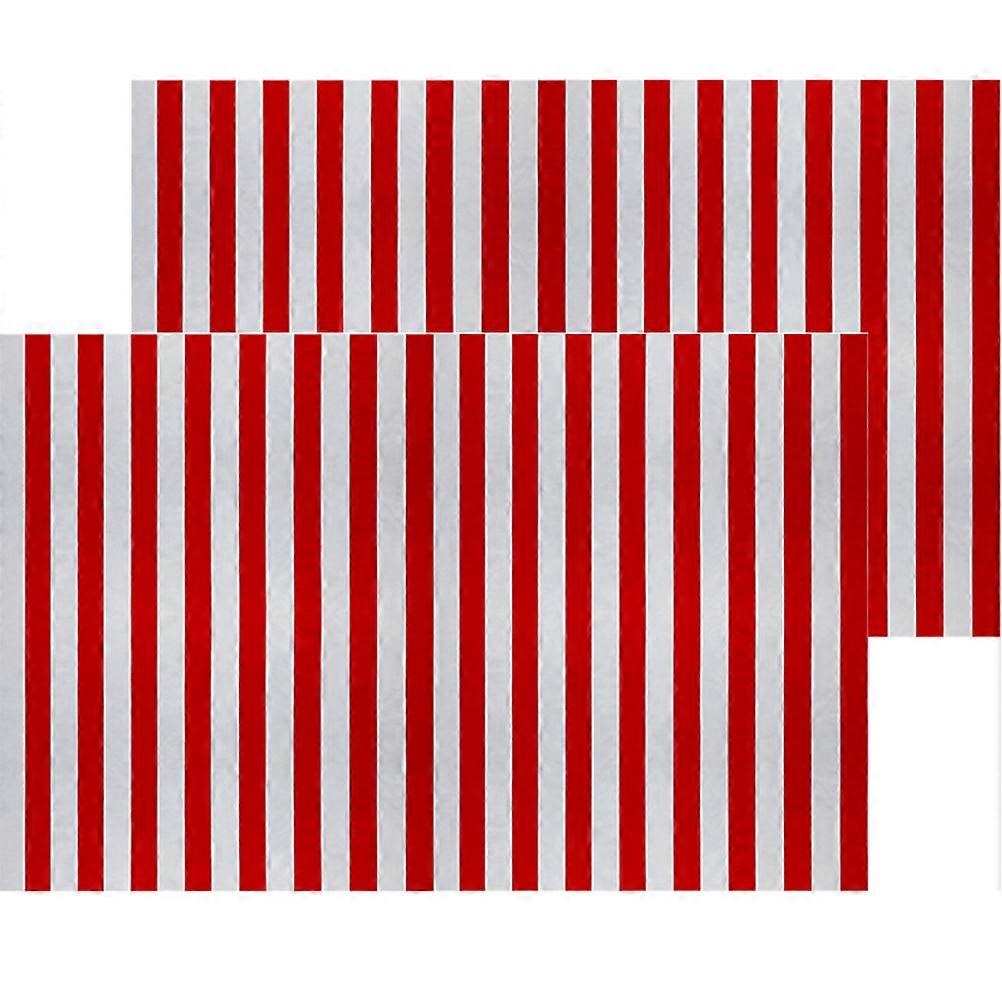 Waterproof Striped Tablecloth Rectangle Table Covers for Holiday 4Pcs