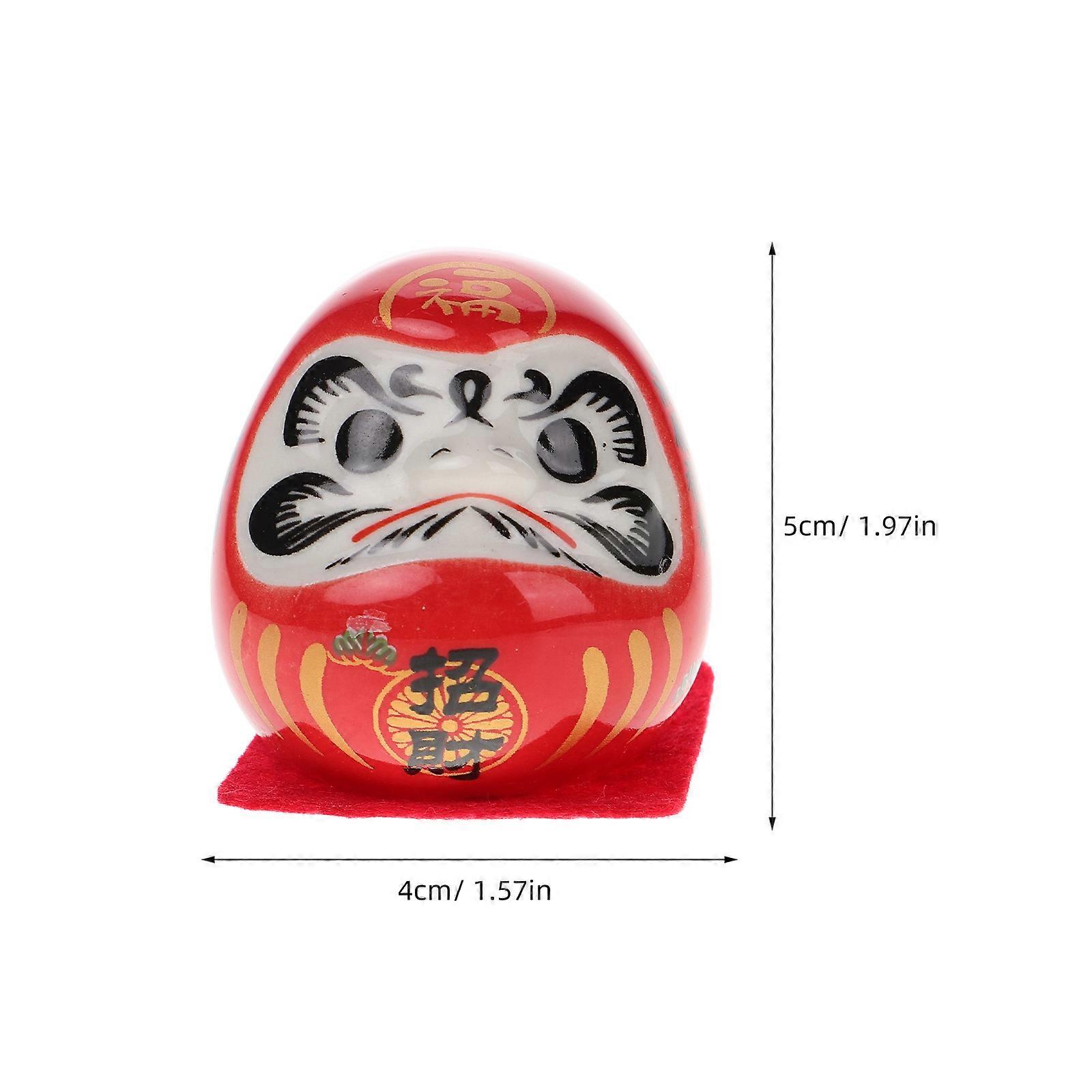 Red Creative Doll Statue for Decoration Porcelain Figurine